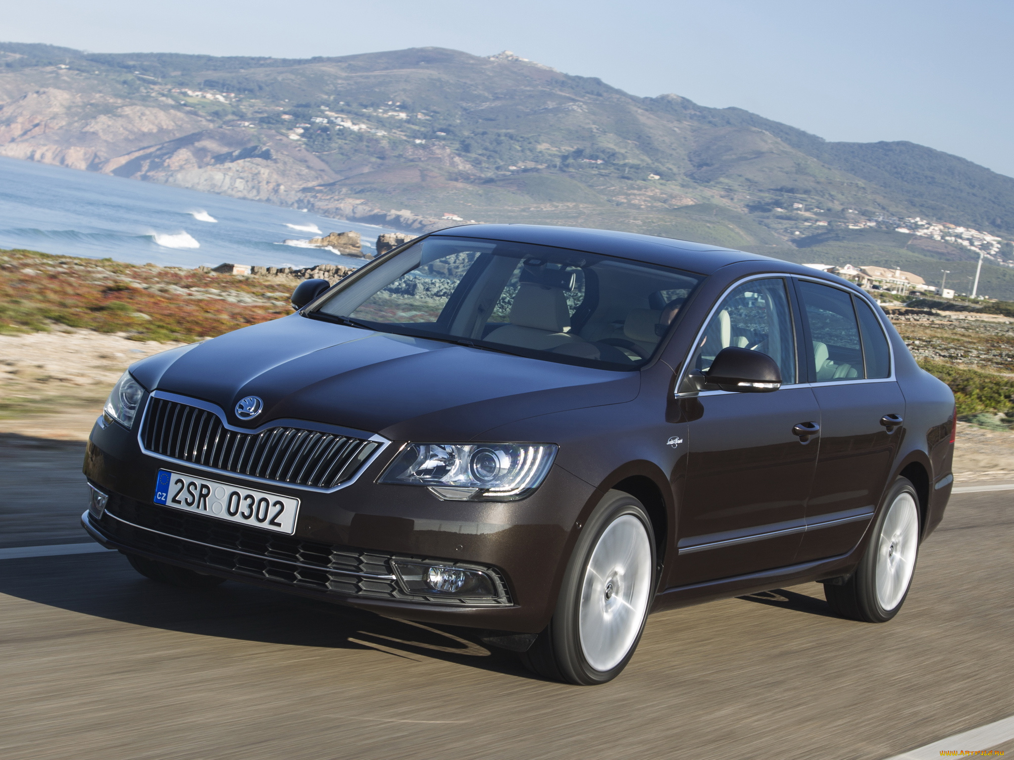 автомобили, skoda, superb, laurin, klement, 2013, темный