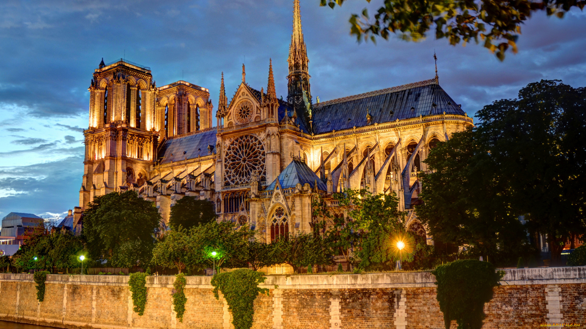 notre, dame, de, paris, города, париж, , франция, религия, собор