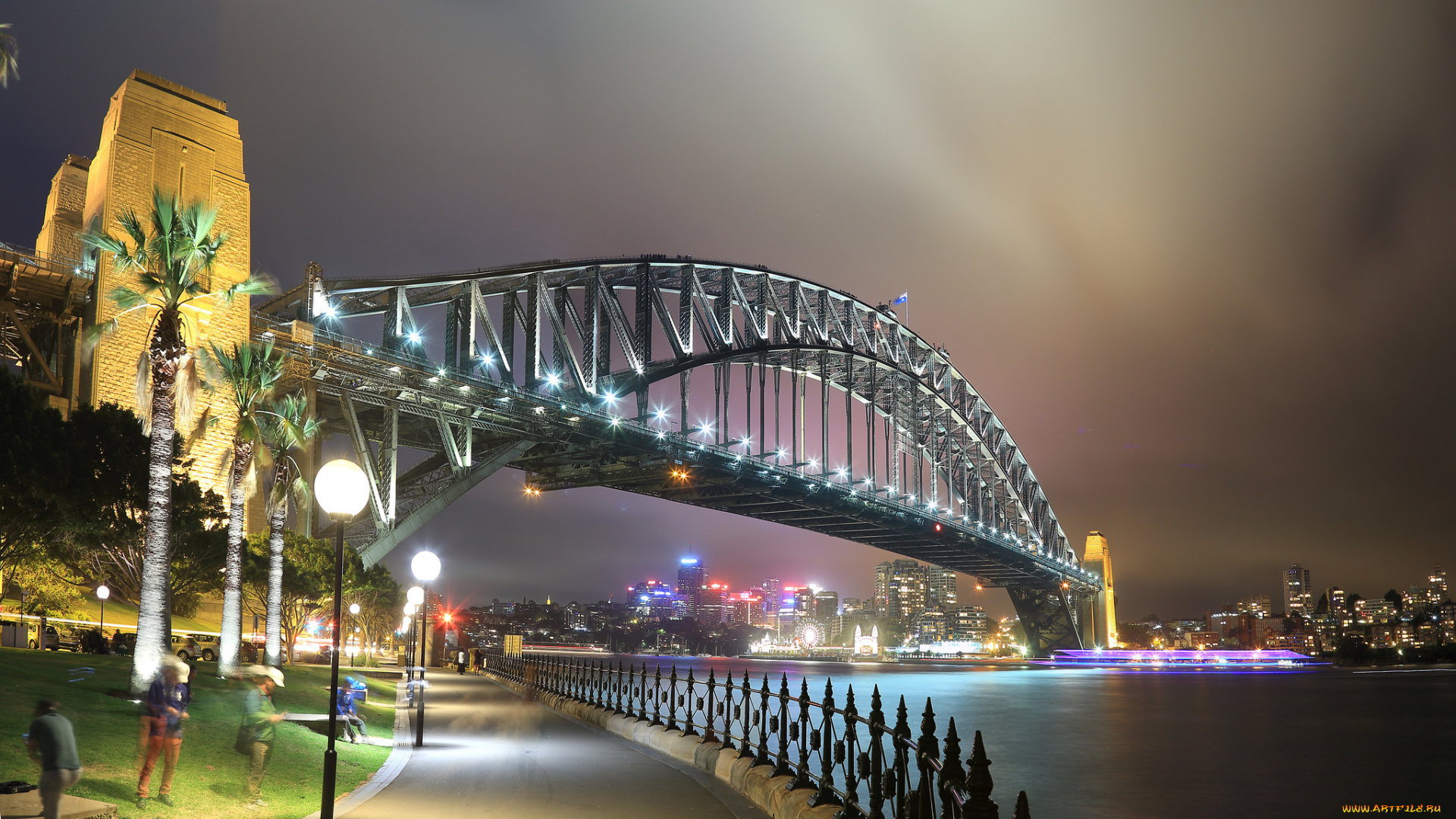 sydney, harbor, bridge, города, сидней, , австралия, мост, река