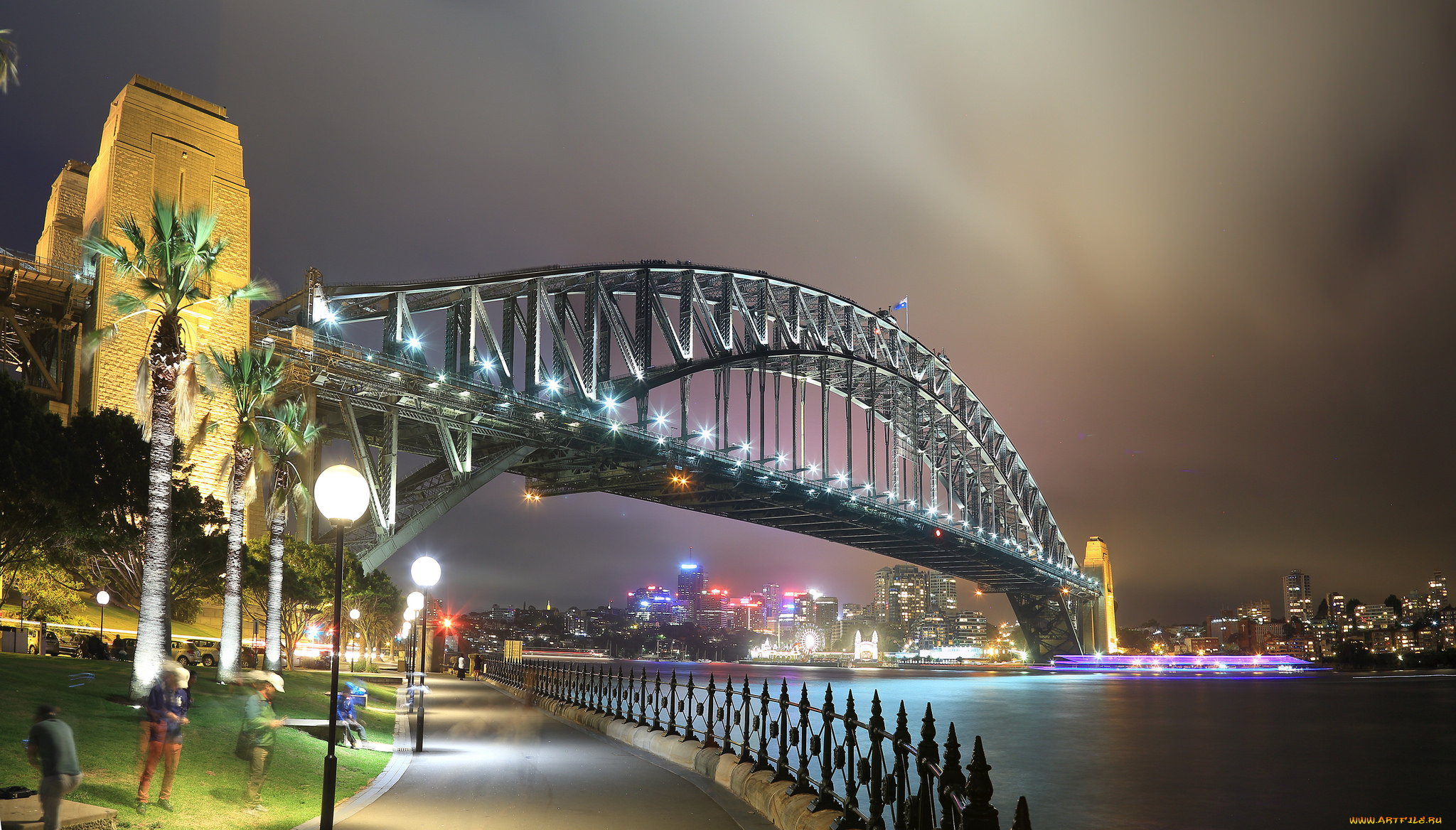 sydney, harbor, bridge, города, сидней, , австралия, мост, река