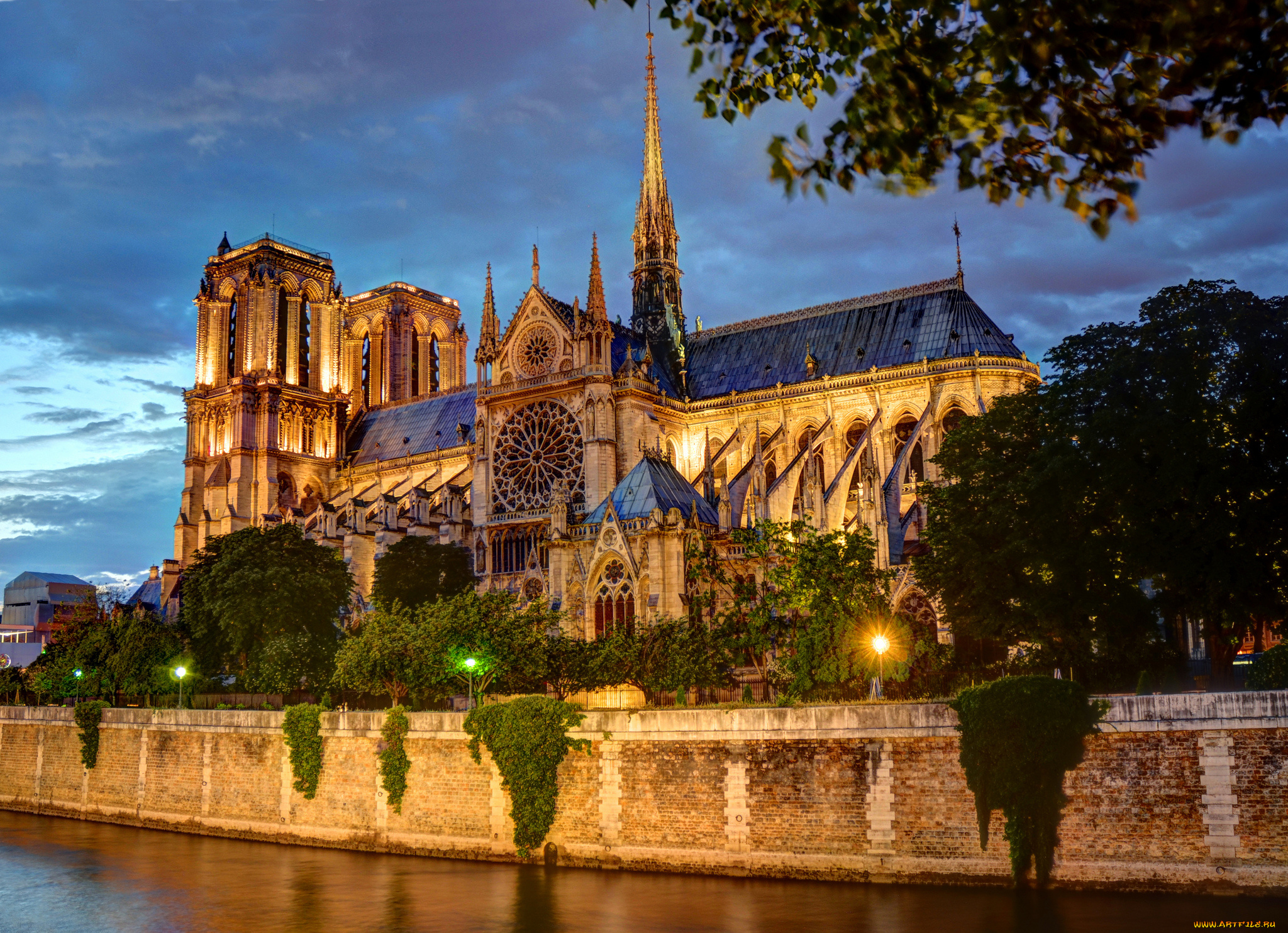 notre, dame, de, paris, города, париж, , франция, религия, собор