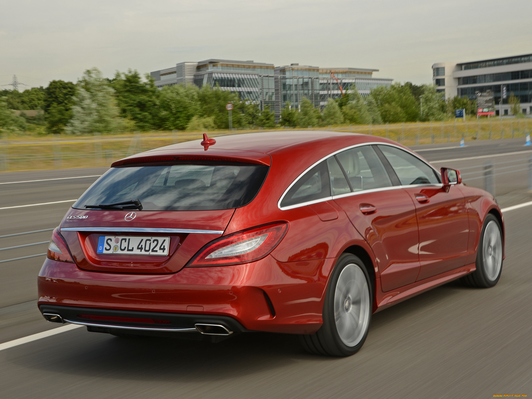 автомобили, mercedes-benz, brake, shooting, cls, красный, 2014г, 500, x218, package, sports, amg