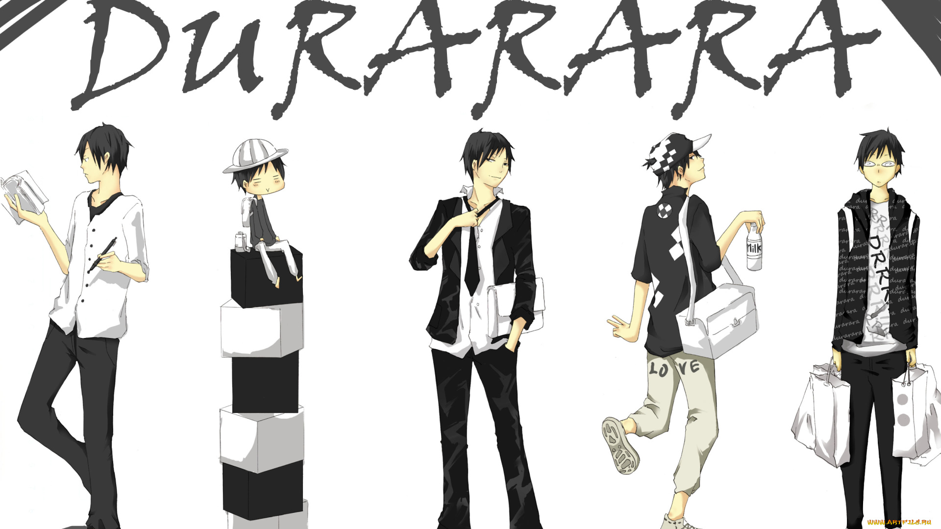 аниме, durarara, orihara, izaya, изая, орихара