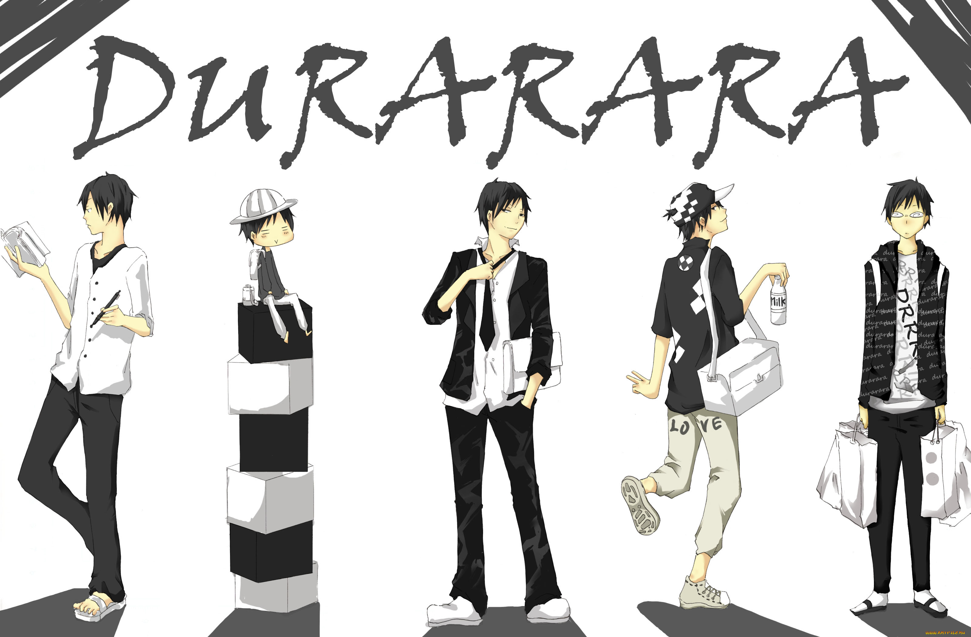 аниме, durarara, orihara, izaya, изая, орихара