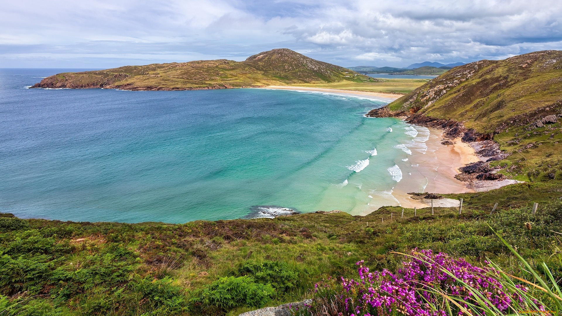 rosguill, county, donegal, ireland, природа, побережье, county, donegal
