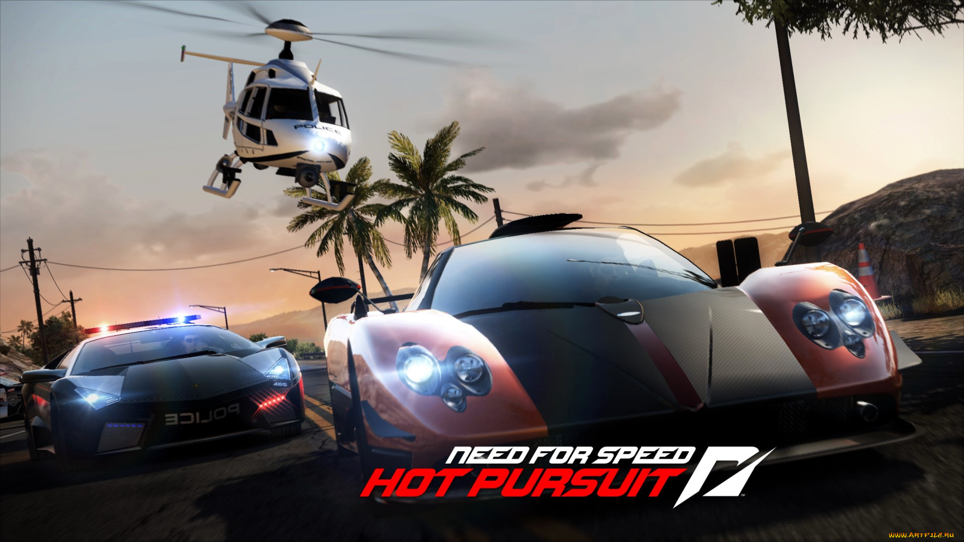 видео, игры, need, for, speed, , hot, pursuit, машины, скорость, вертолет