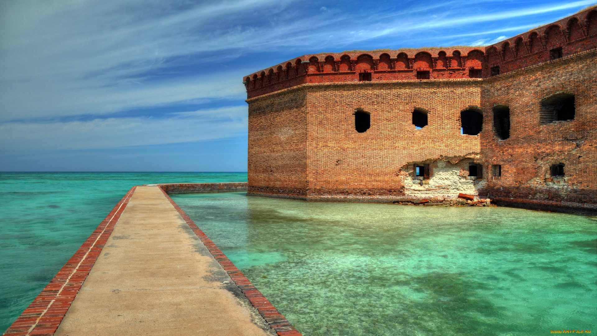 fort, jefferson, города, пейзажи