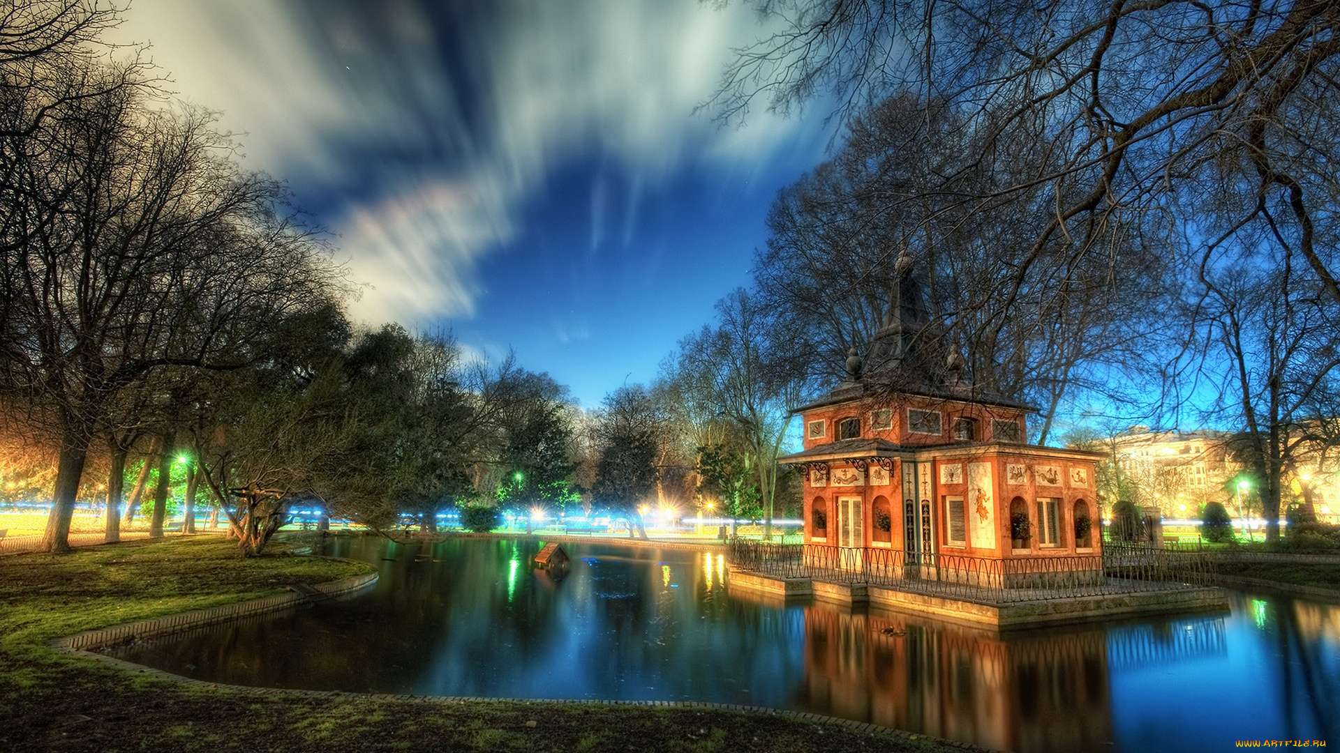 parque, del, retiro, madrid, города, мадрид, испания