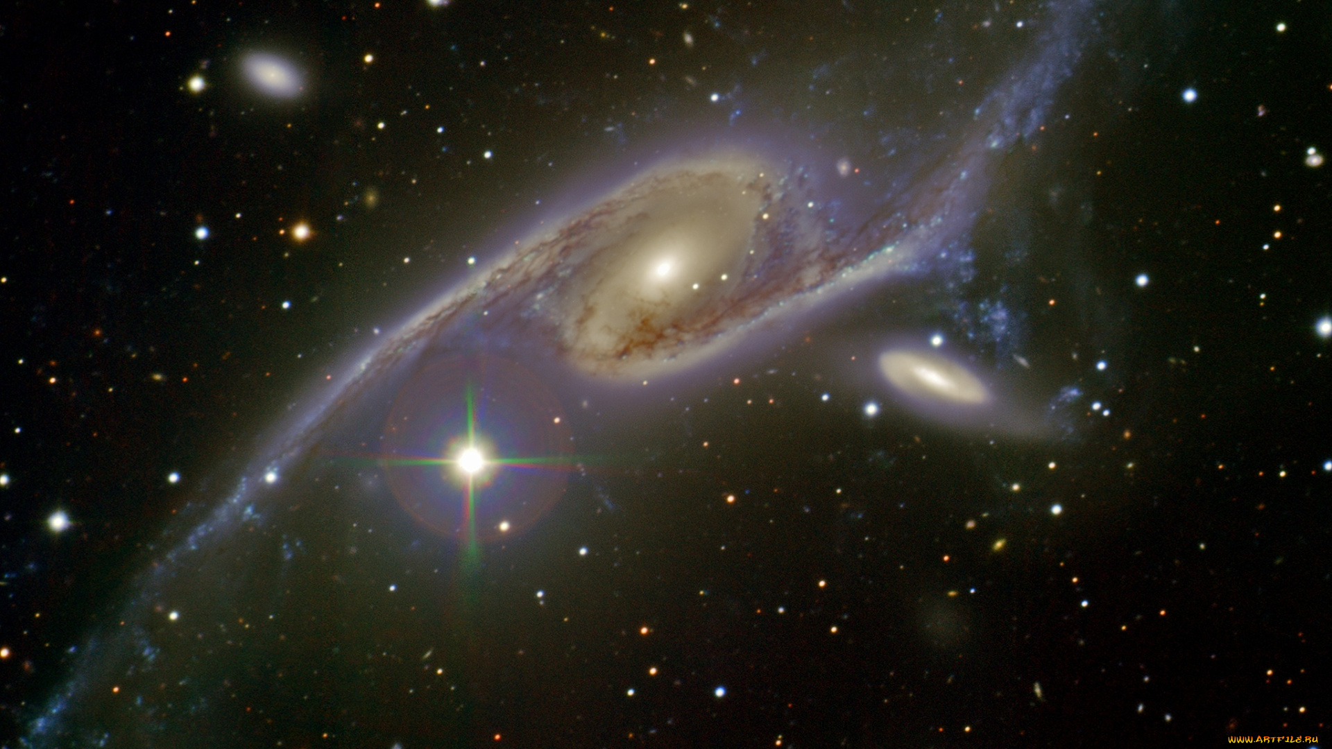 ngc6872, космос, галактики, туманности