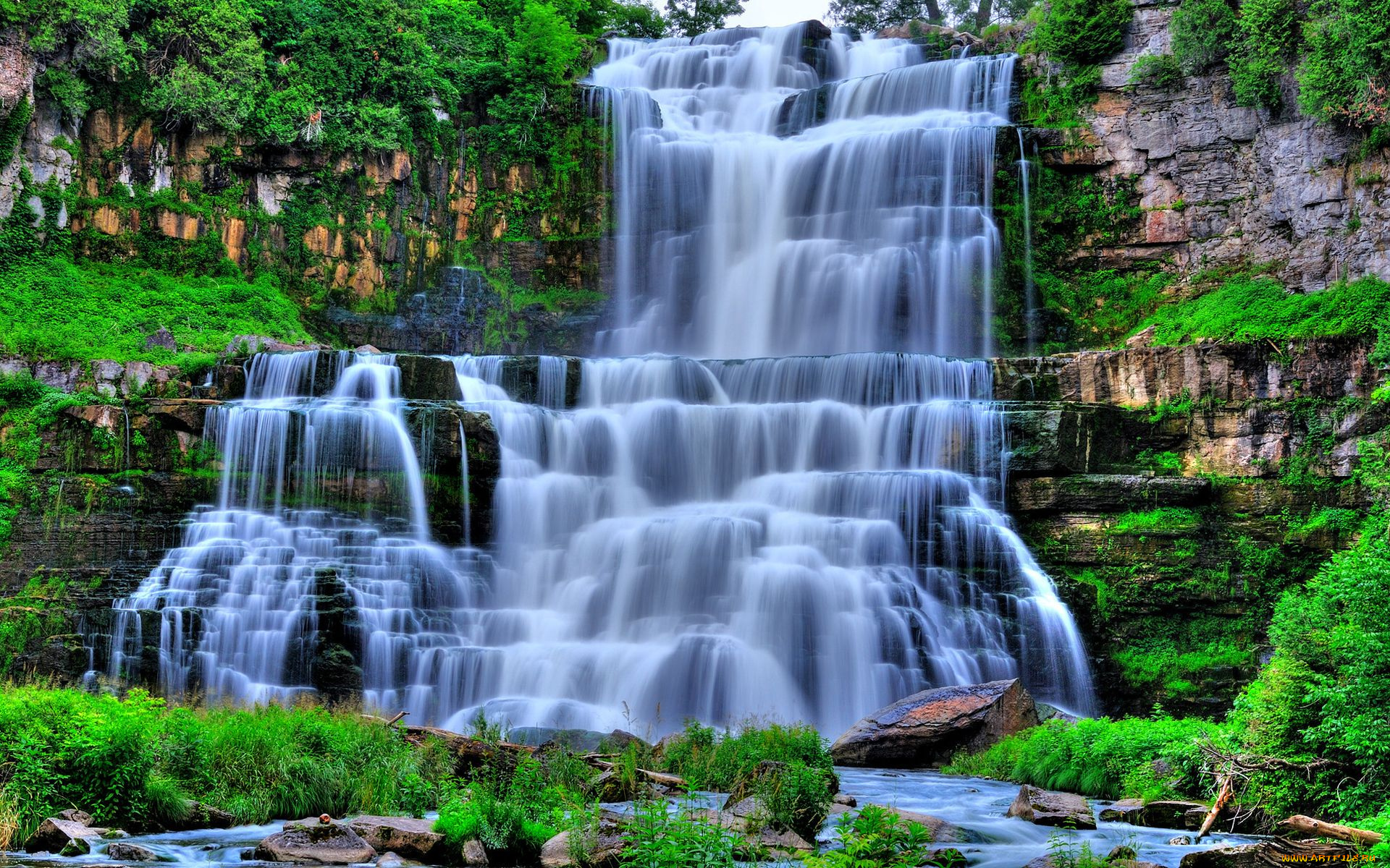природа, водопады