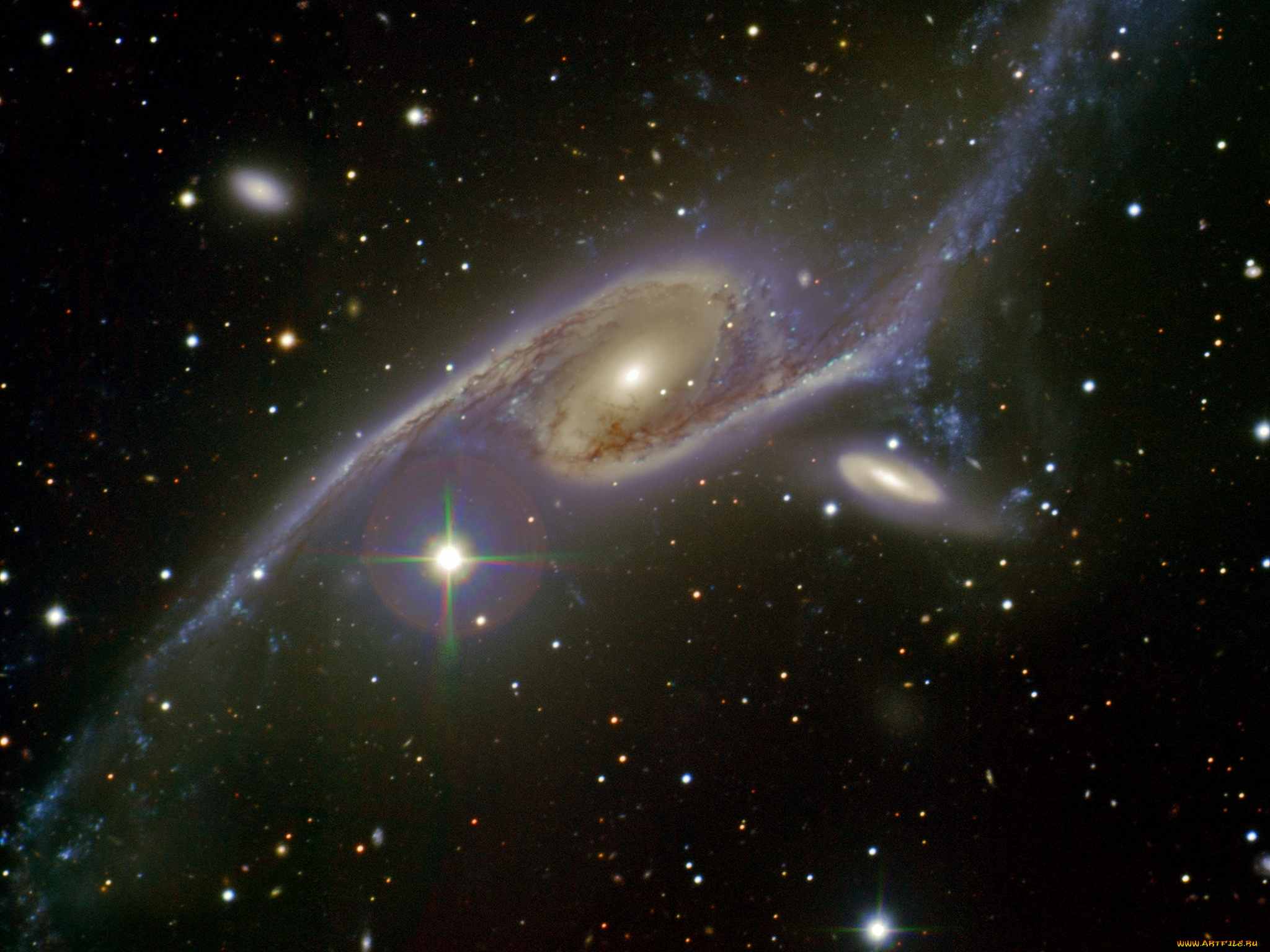 ngc6872, космос, галактики, туманности