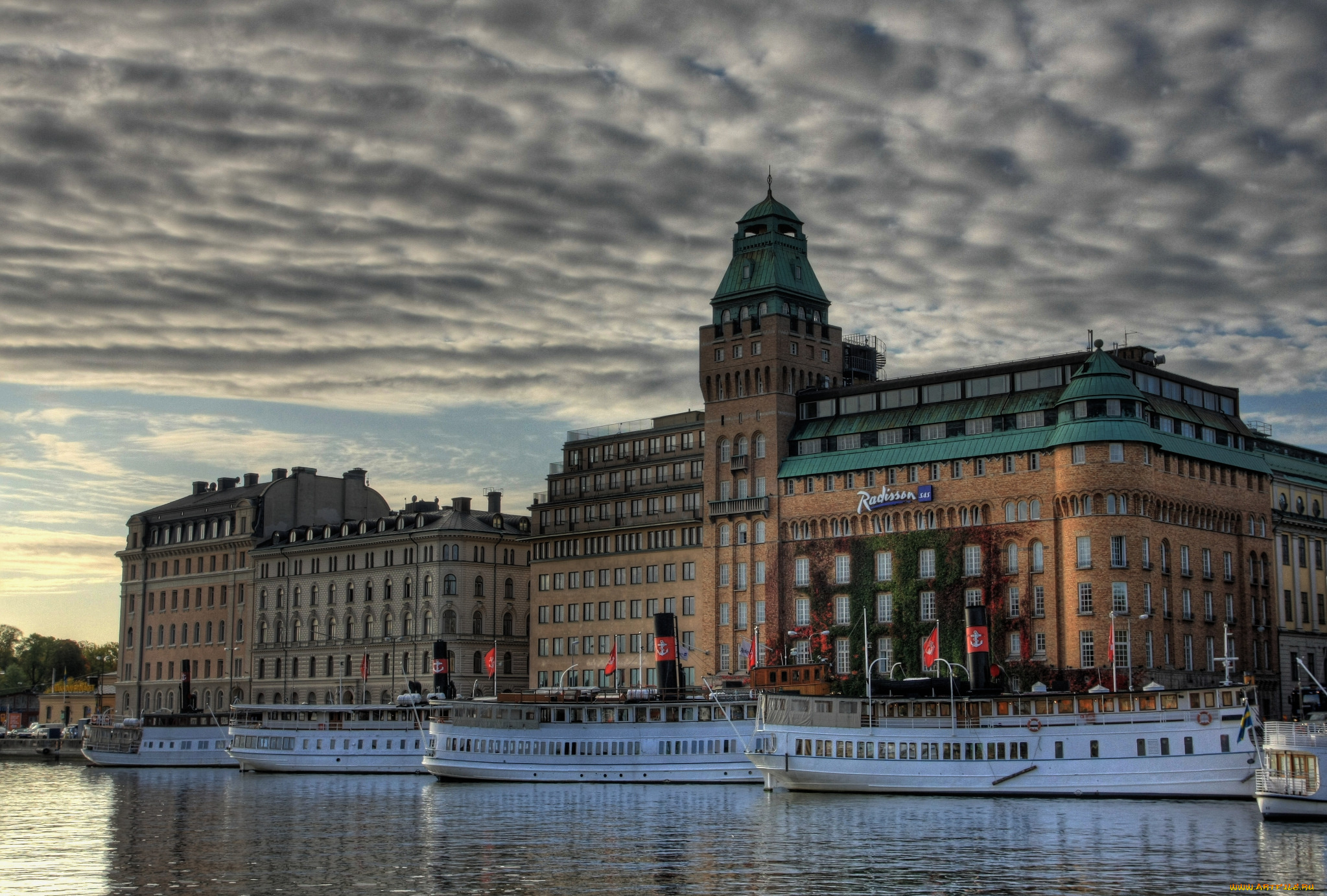 stockholm, города, стокгольм, швеция, теплоход