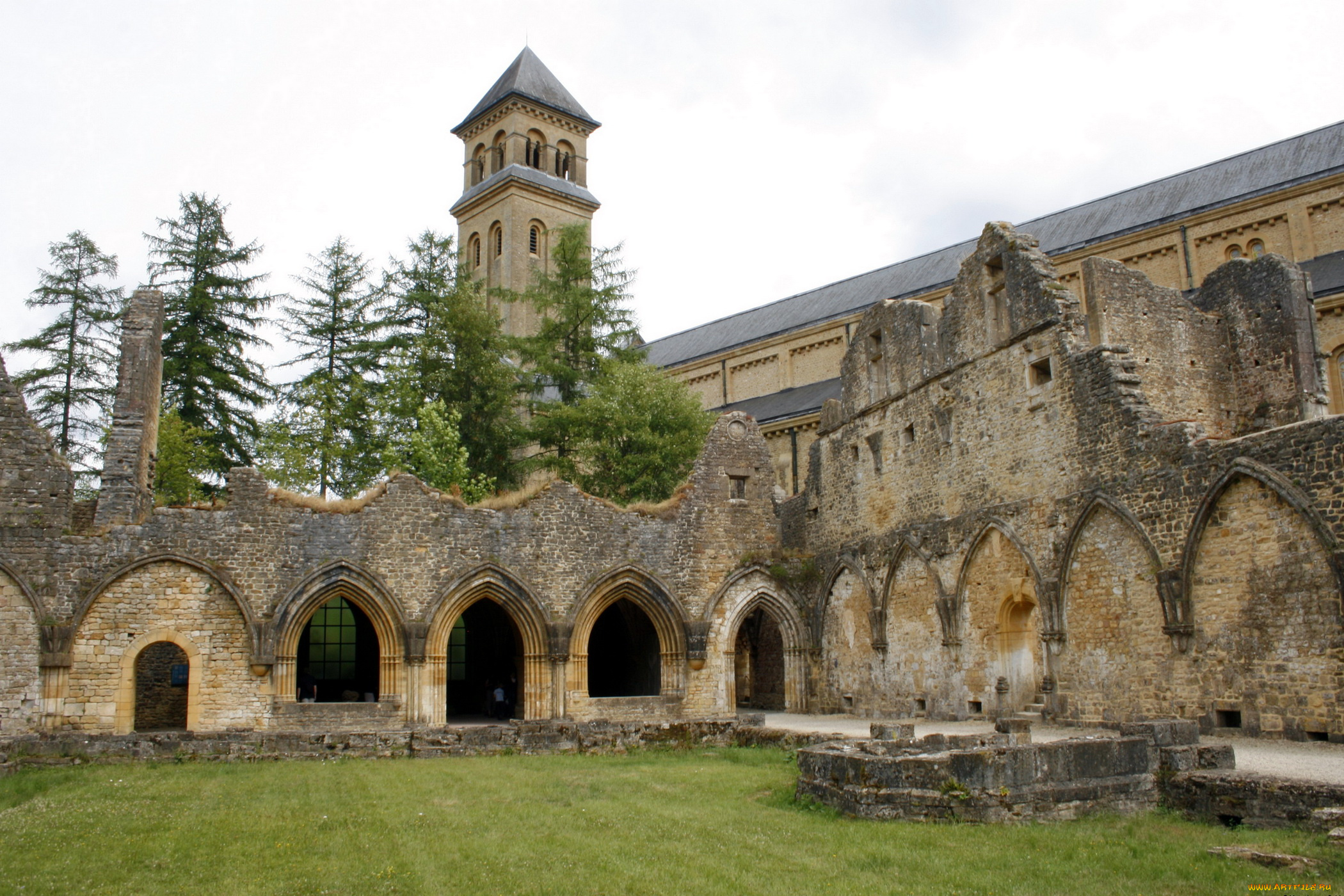 города, дворцы, замки, крепости, abbaye, notre, dame, d, , orval, belgium