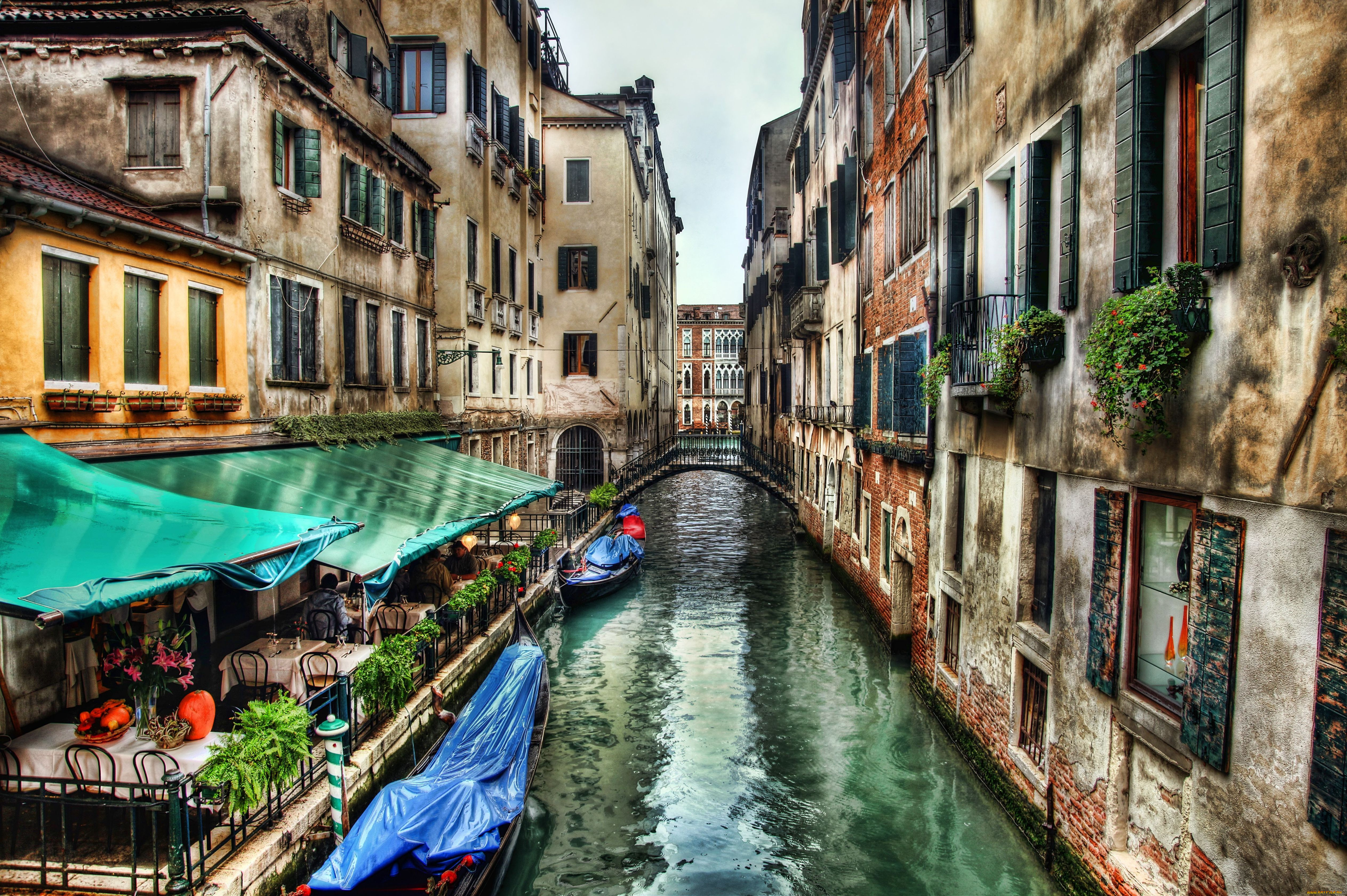 города, венеция, италия, канал
