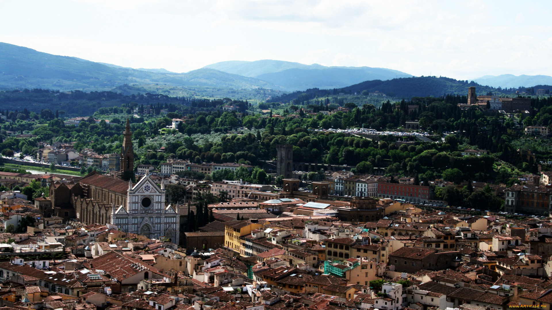 florence, италия, города, флоренция, панорама