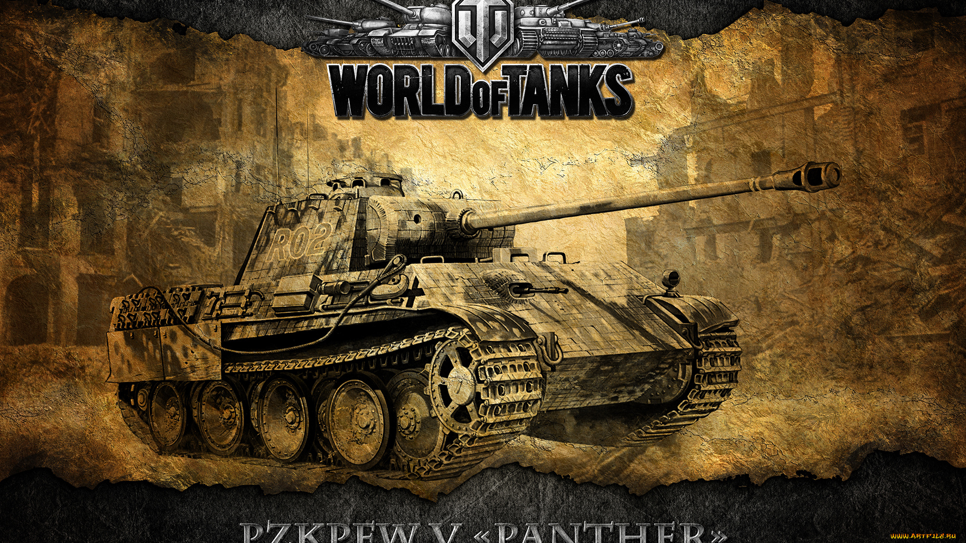 world, of, tanks, видео, игры, мир, танков, pzkpfw, v, panther, немецкий, средний, танк