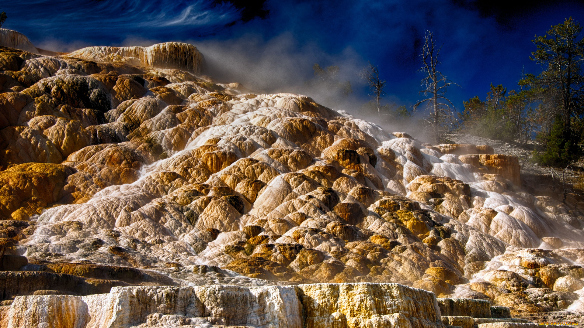 yellowstone, national, park, wyoming, природа, другое