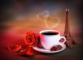 Картинка еда кофе кофейные зёрна любовь