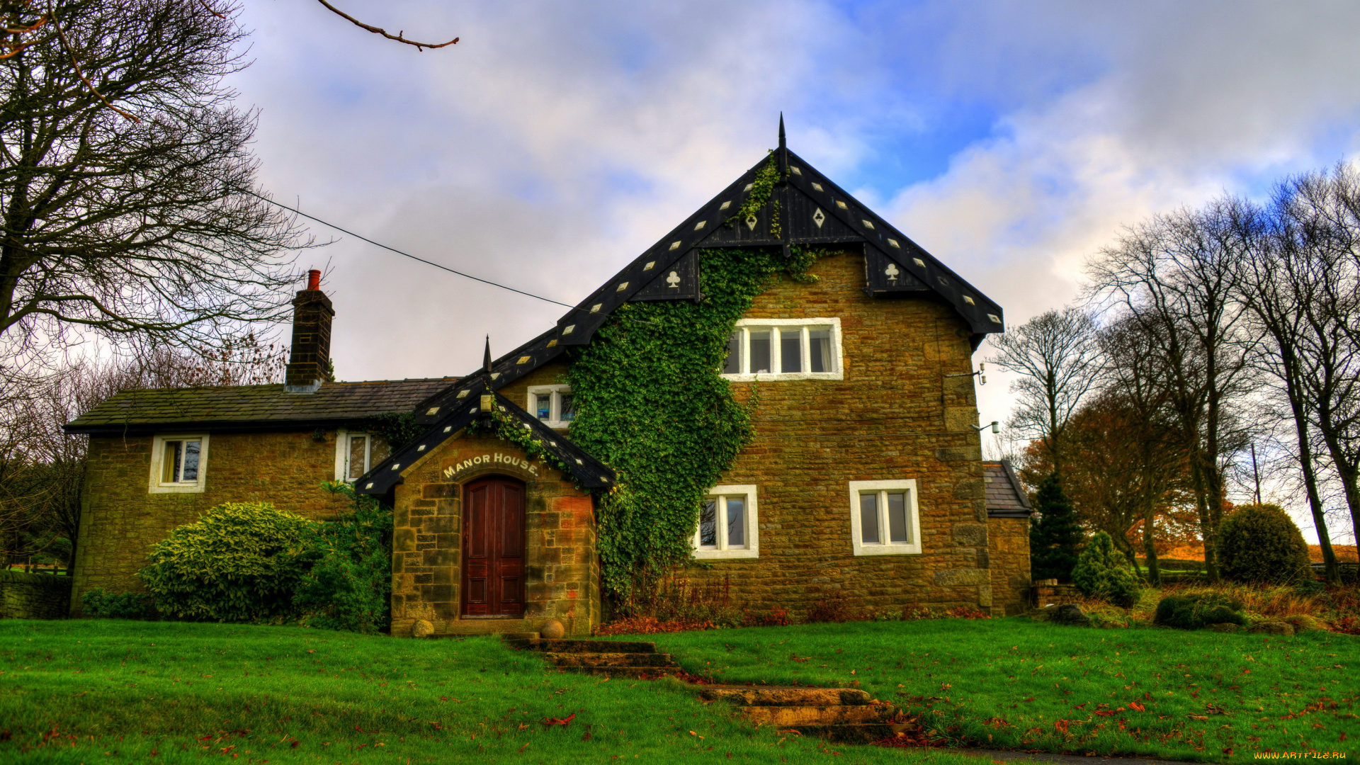 города, -, здания, , дома, lancashire, england, англия, дом, ландшафт, трава