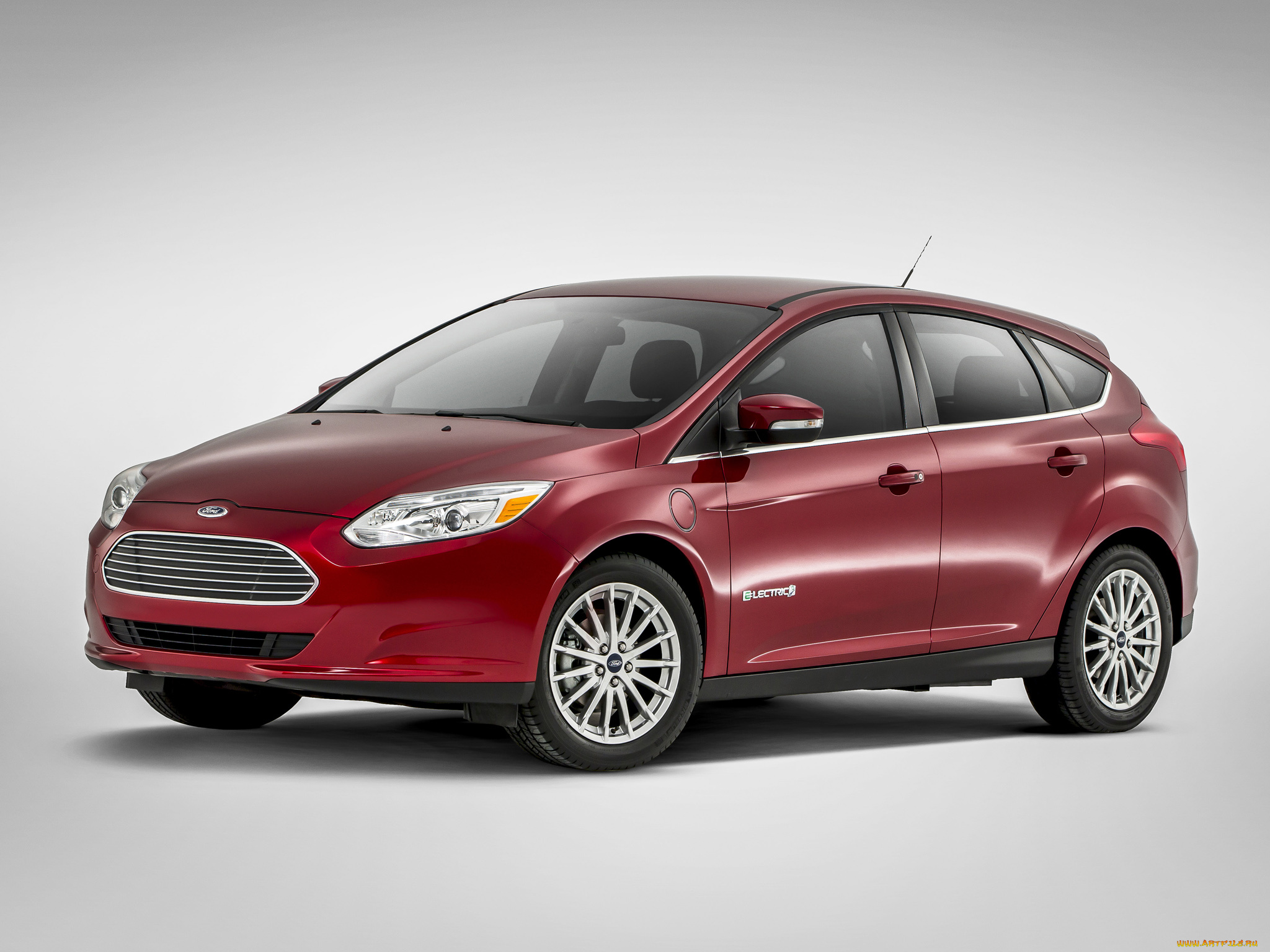 автомобили, ford, focus, 2014, electric, красный