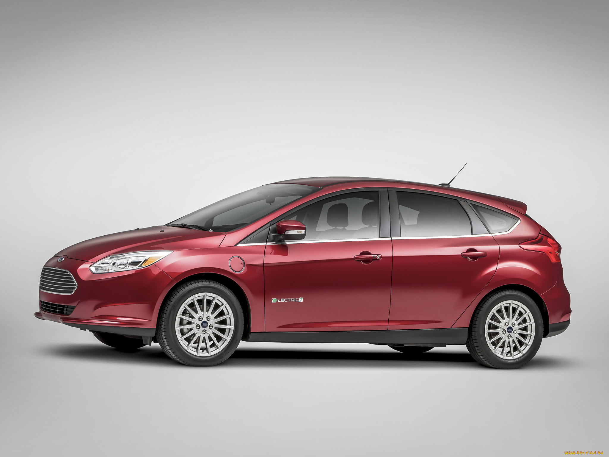 автомобили, ford, focus, красный, 2014, electric