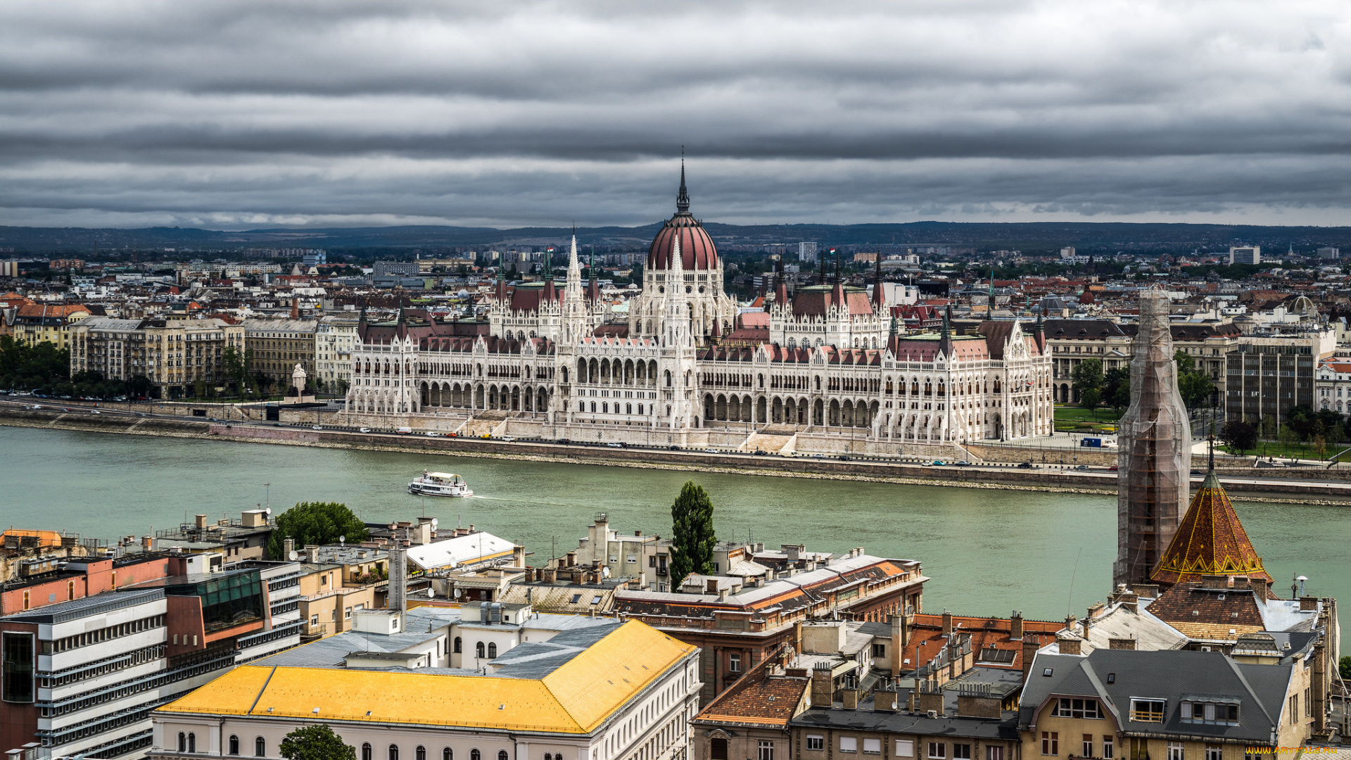 hungarian, parliament, города, будапешт, , венгрия, парламент, дворец, река