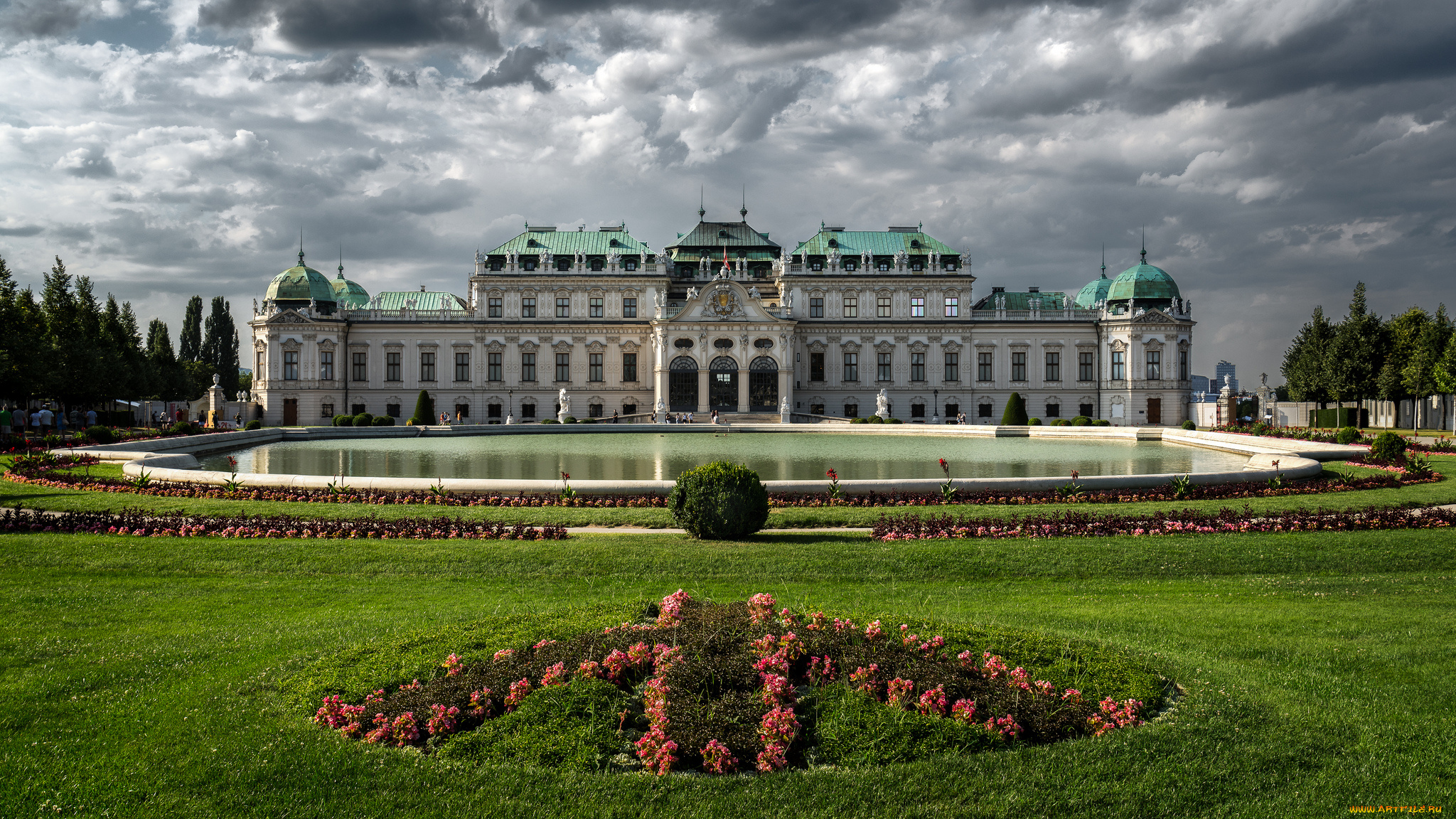 belvedere, palace, города, вена, , австрия, дворец