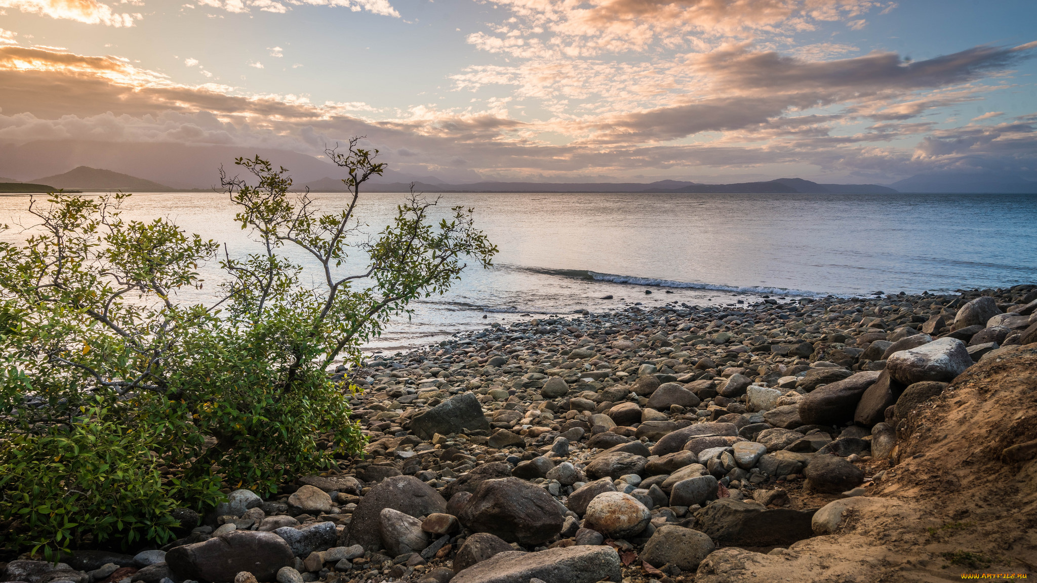 природа, побережье, море, берег