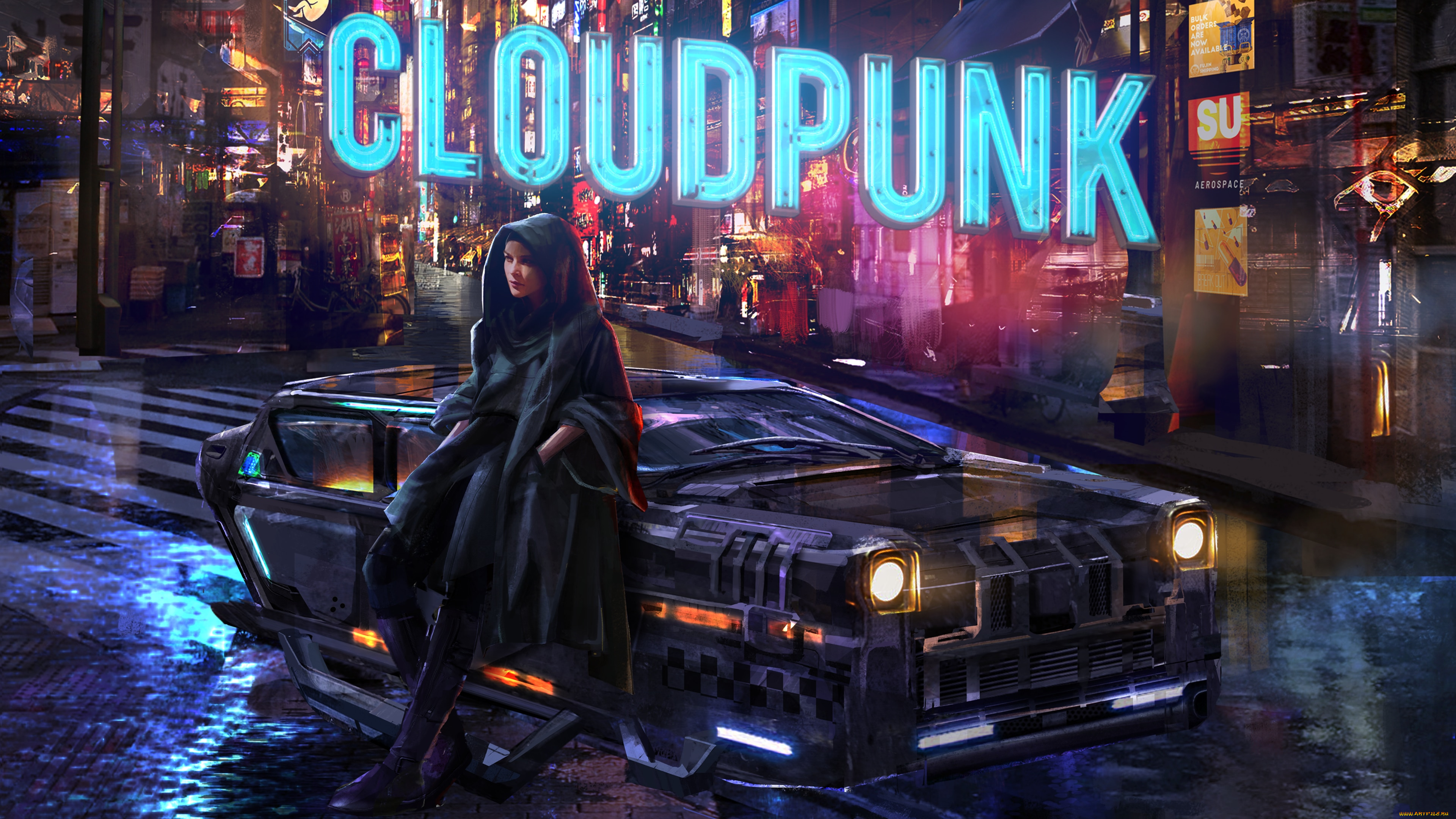 cloudpunk, видео, игры, ---другое