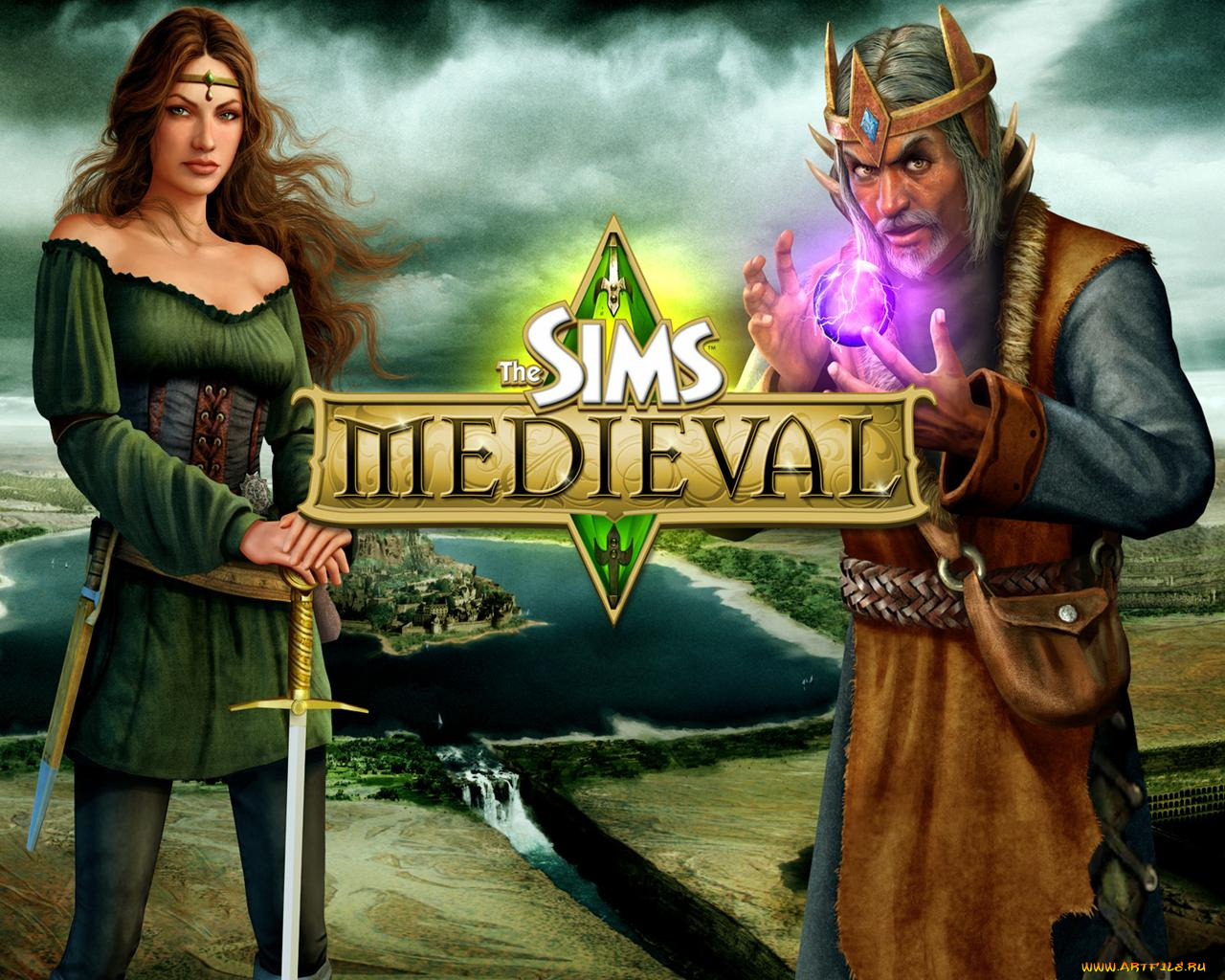 the, sims, medieval, видео, игры