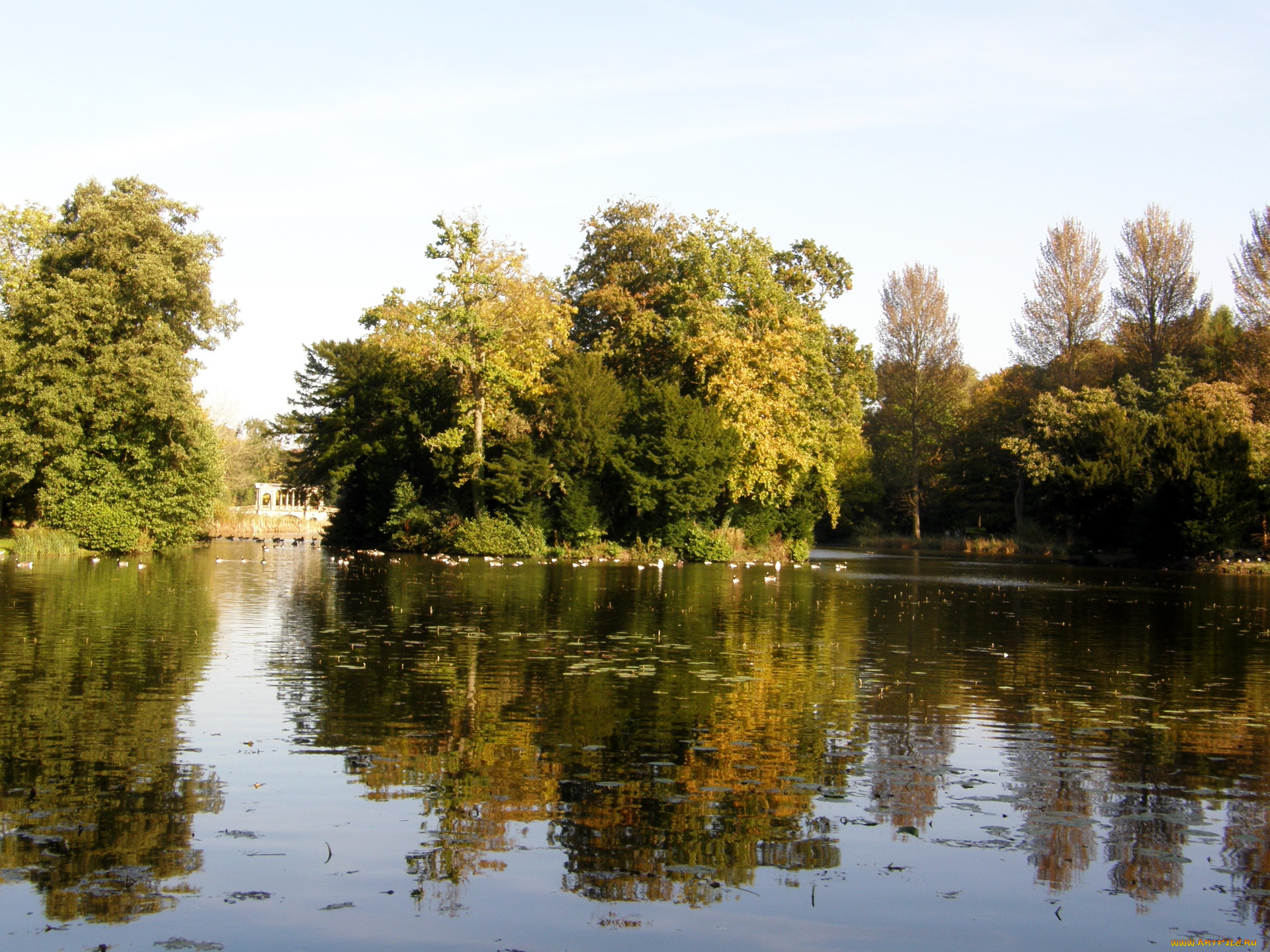 природа, парк, stowe, park, великобритания