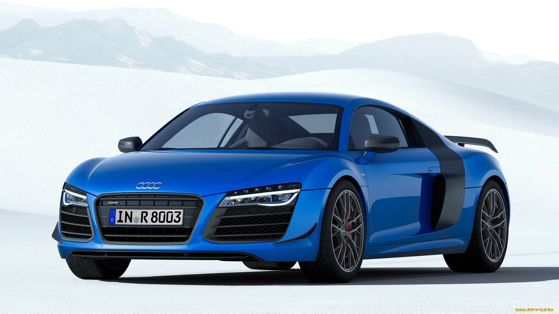 автомобили, audi, 2014г, синий, lmx, r8