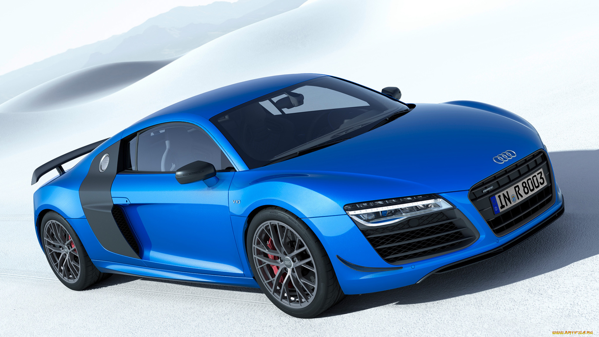 автомобили, audi, lmx, r8, синий, 2014г