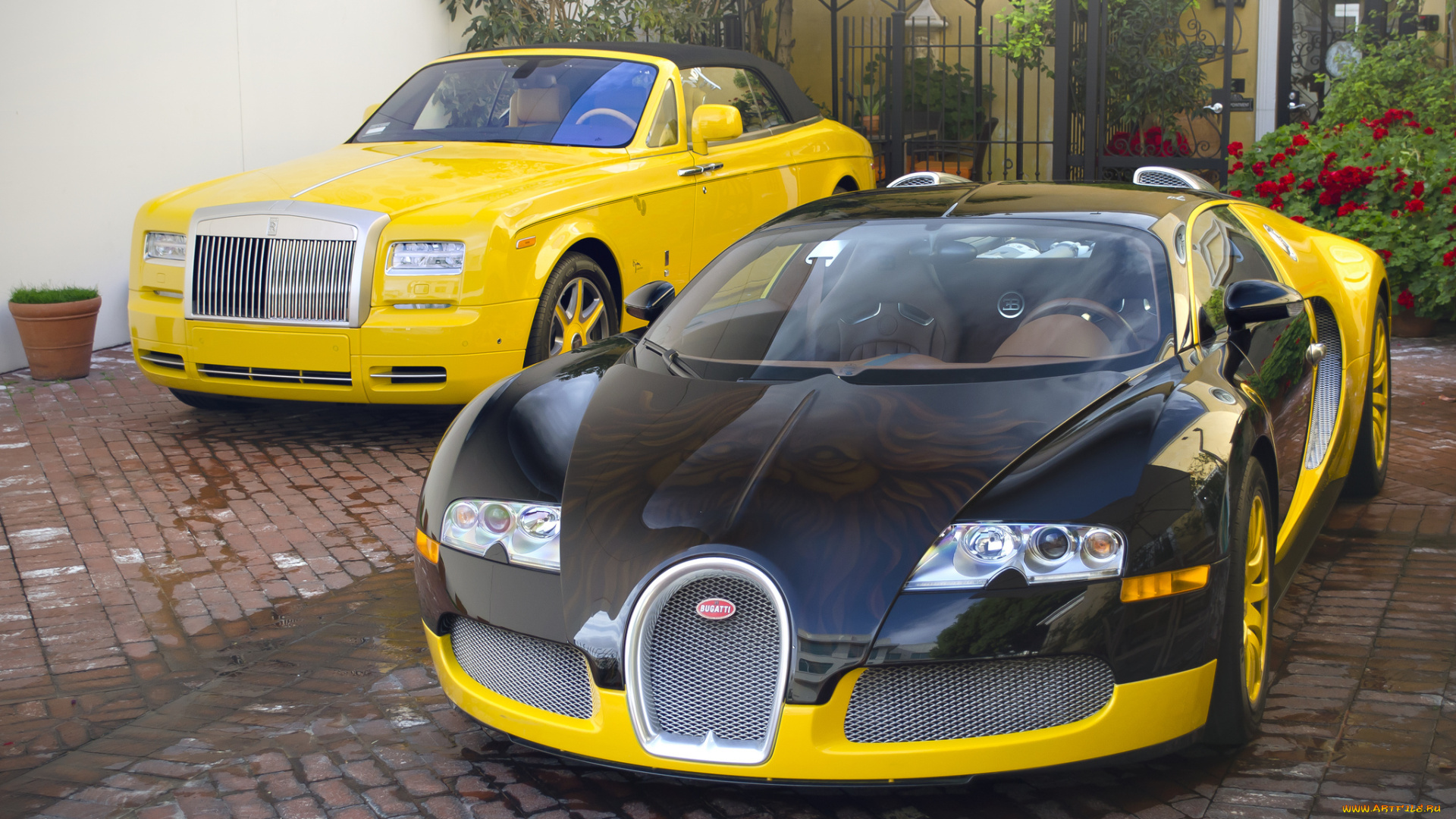 bijan, bugatti, veyron, and, rolls-royce, phantom, drophead, coupe, автомобили, выставки, и, уличные, фото, авто, особняк