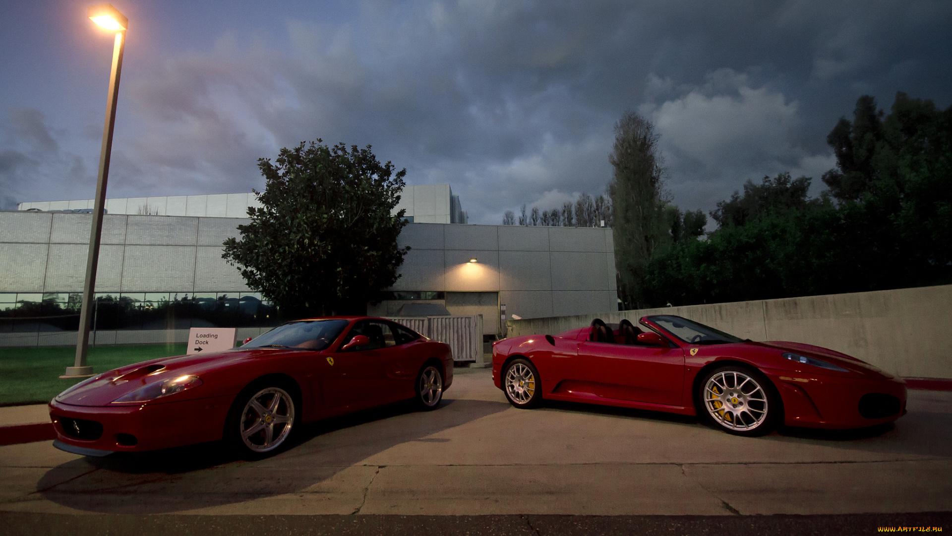 ferrari, 550, &, f430, spider, автомобили, ferrari, p, s, a, гоночные, спортивные, италия