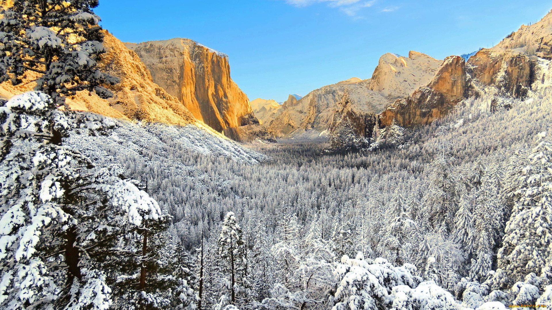 природа, зима, yosemite, national, park, национальный, парк, йосемити, сша, калифорния