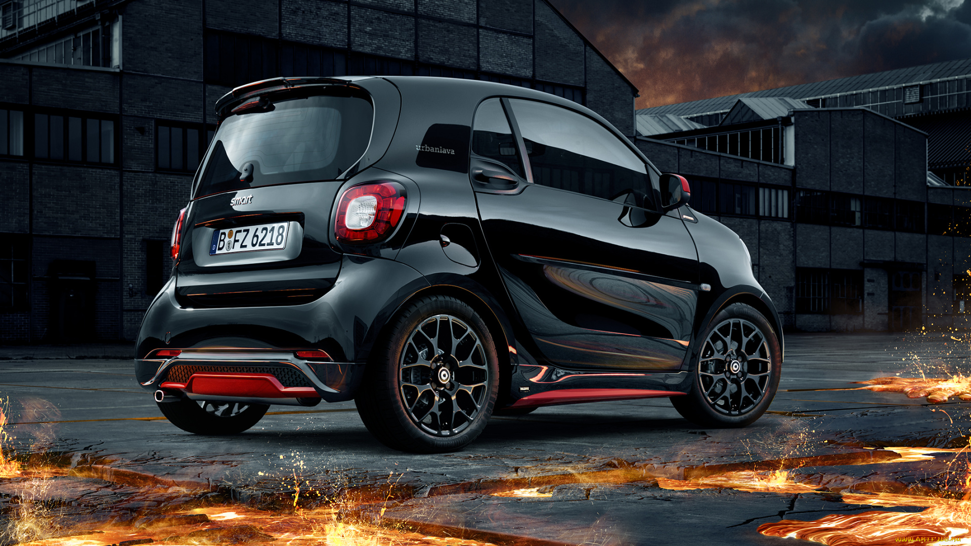 автомобили, smart, 2016г, c453, fortwo, brabus, edition, urbanlava, coupе