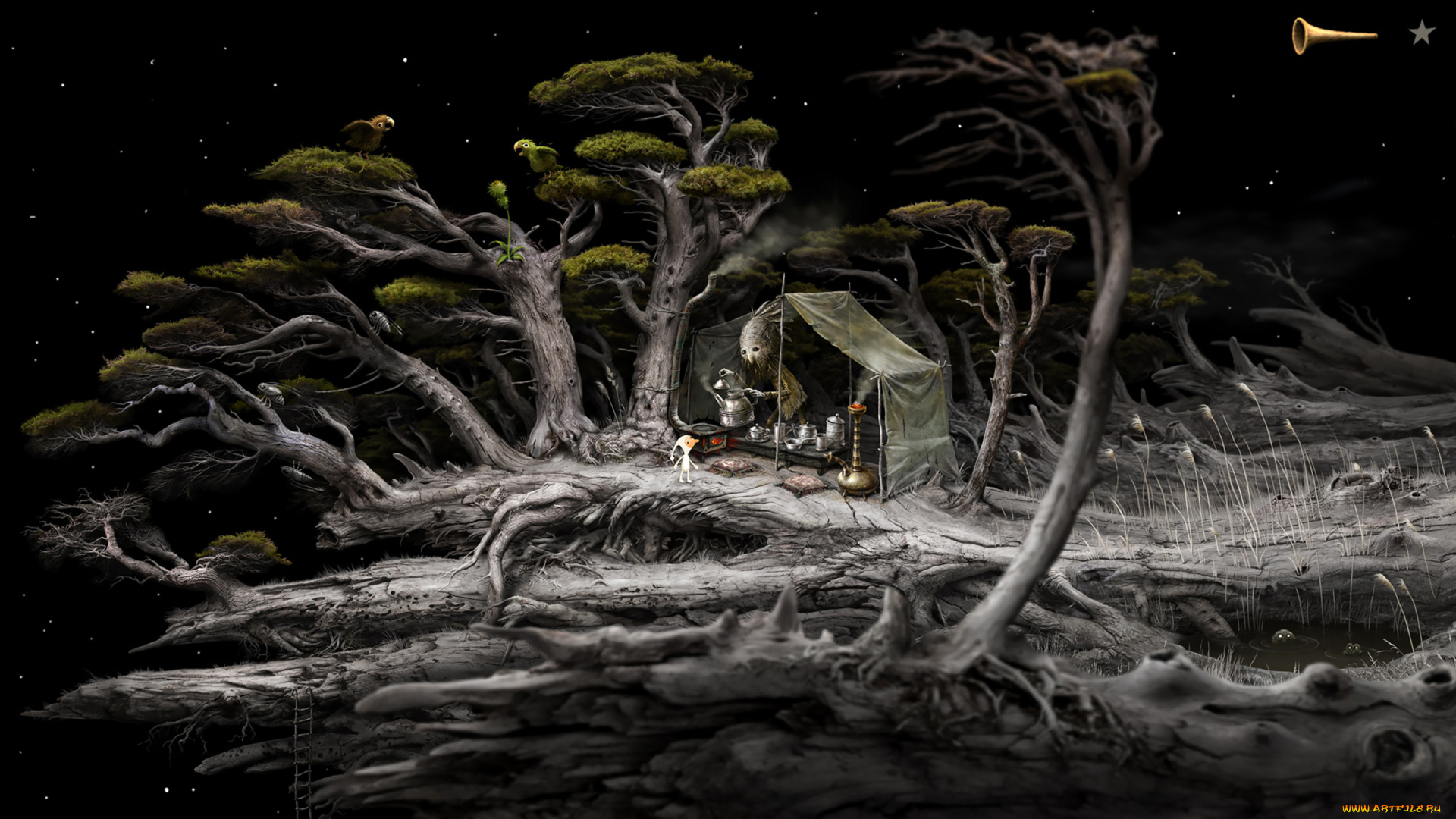 samorost, 3, видео, игры, головоломка, квест, samorost, 3