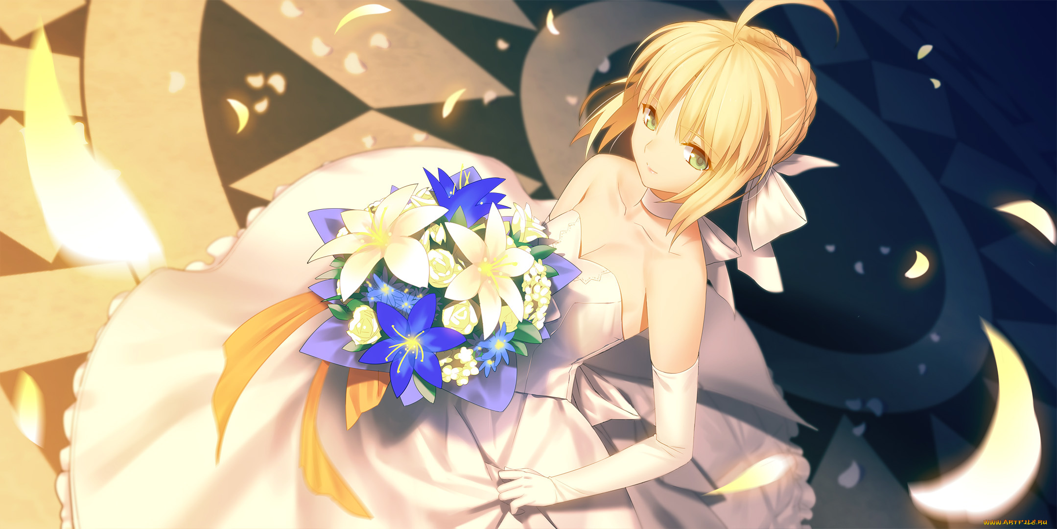 аниме, fate, stay, night, saber