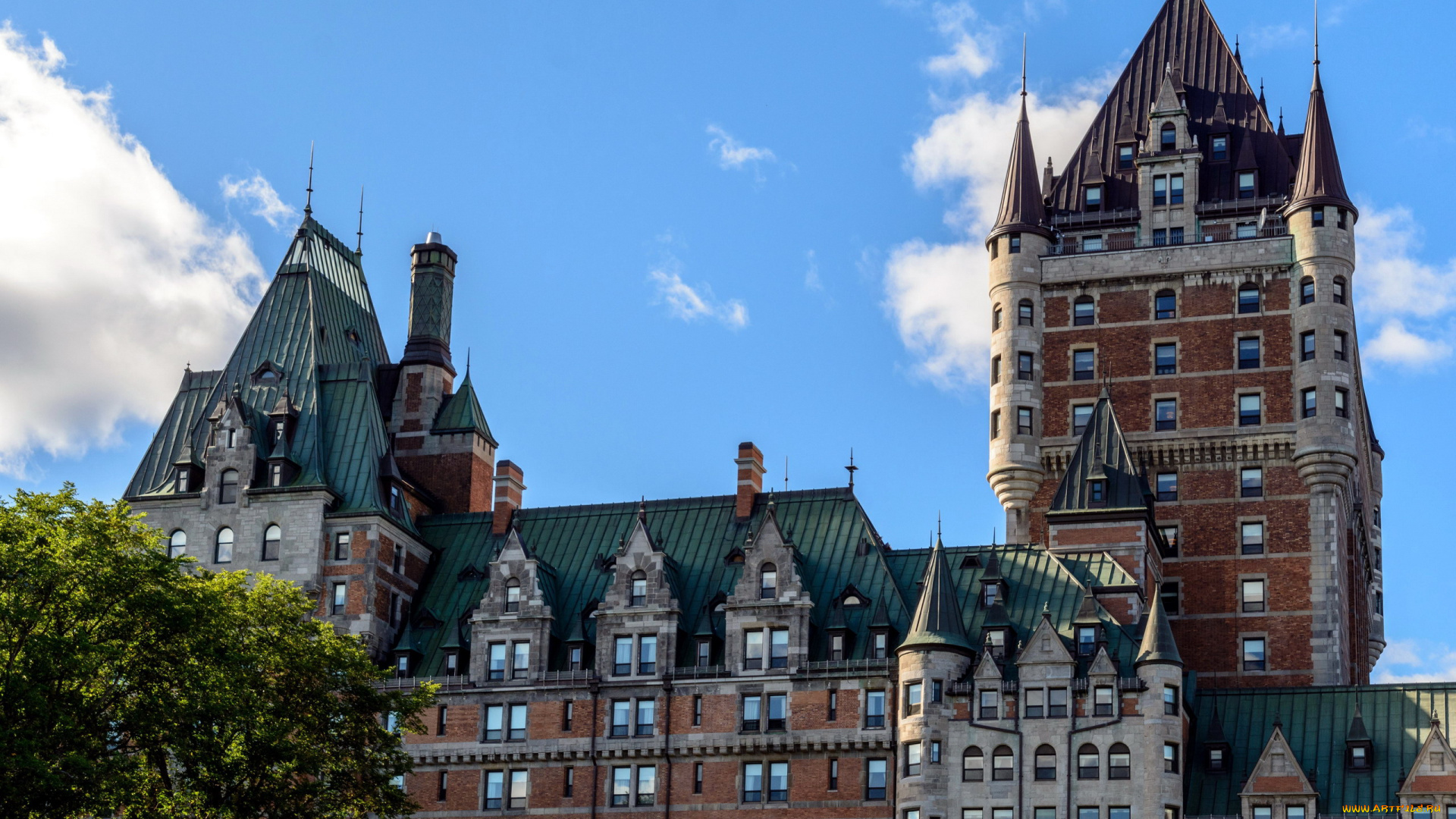 chateau, frontenac, города, квебек, , канада, chateau, frontenac