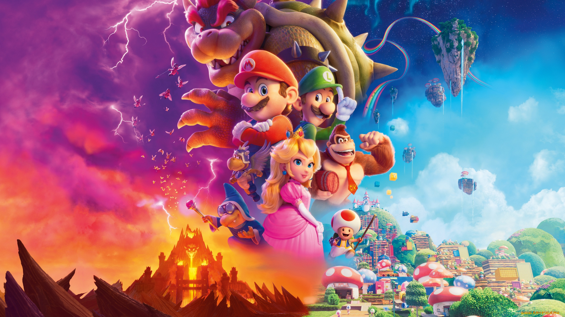 the, super, mario, bros, , movie, , , 2023, , мультфильмы, the, super, mario, bros, movie, братья, супер, марио, в, кино, мультфильм, фэнтези, постер, озвучка, крис, пратт, аня, тейлор, джой, джек, блэк