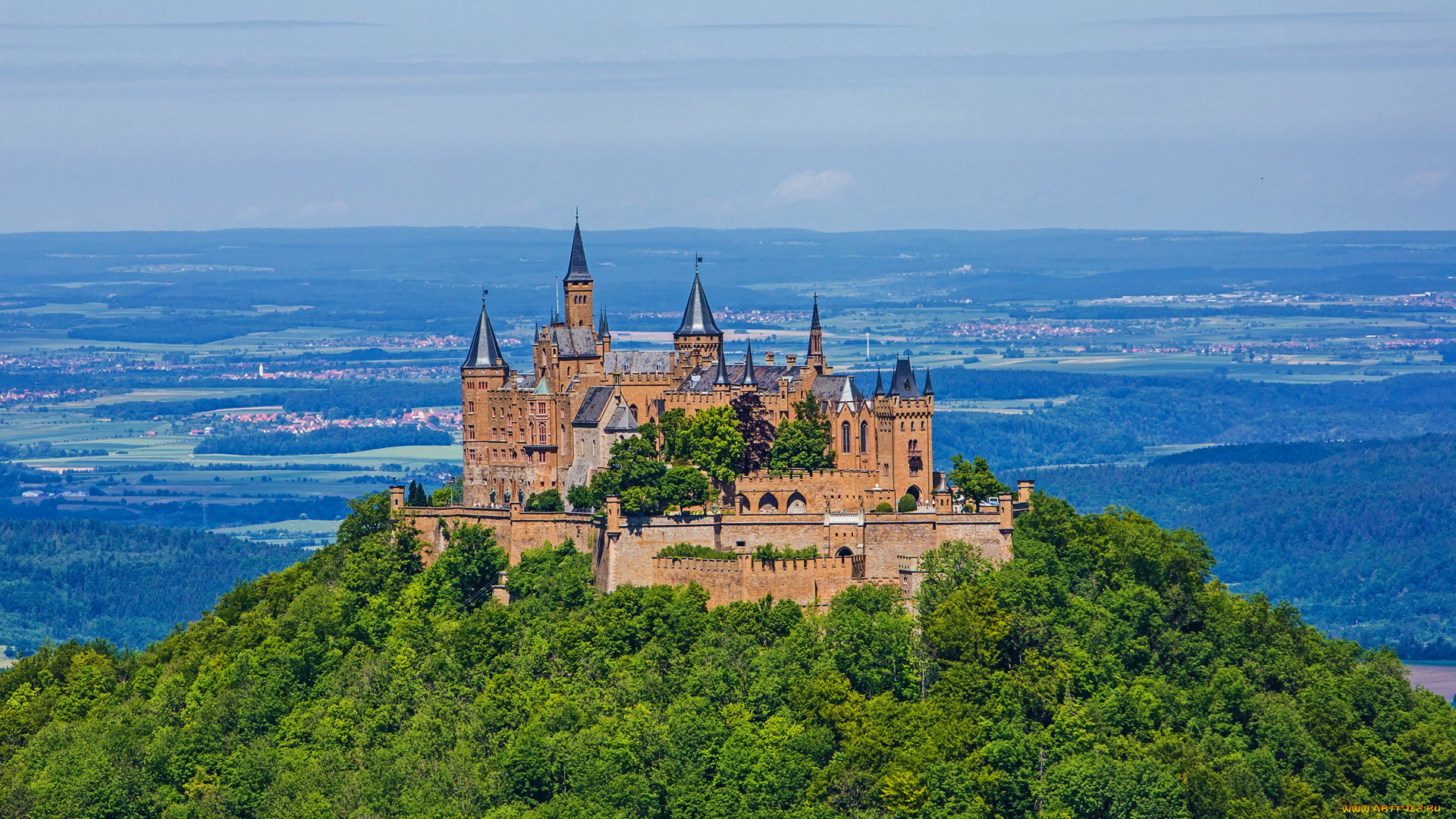 hohenzollern, castle, germany, города, замки, германии, hohenzollern, castle