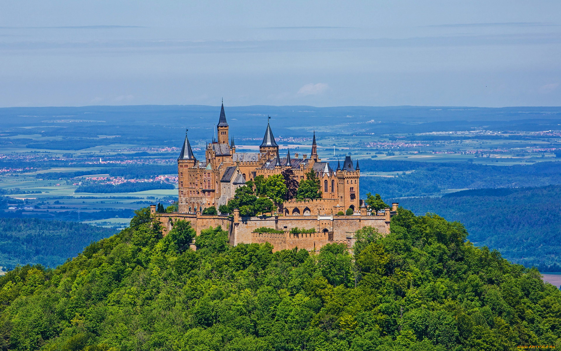 hohenzollern, castle, germany, города, замки, германии, hohenzollern, castle