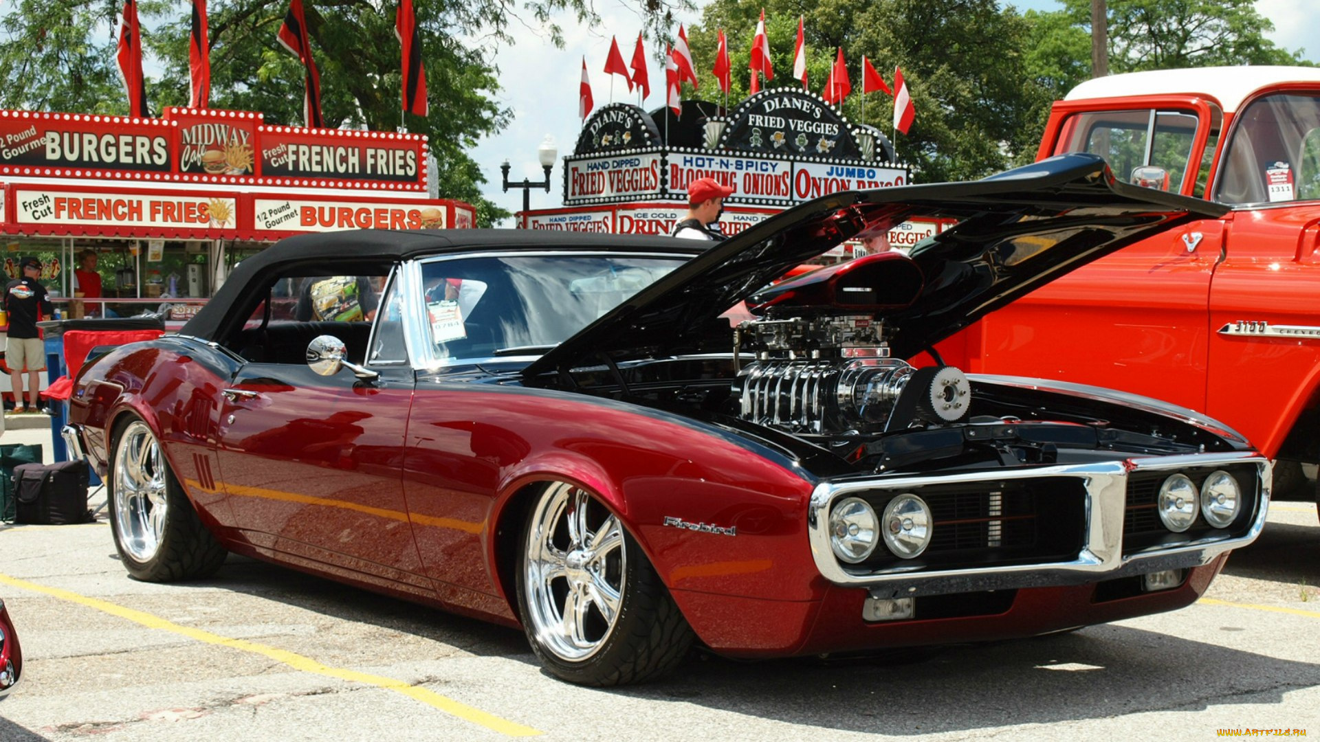 автомобили, выставки, уличные, фото, 1967, pontiac, firebird