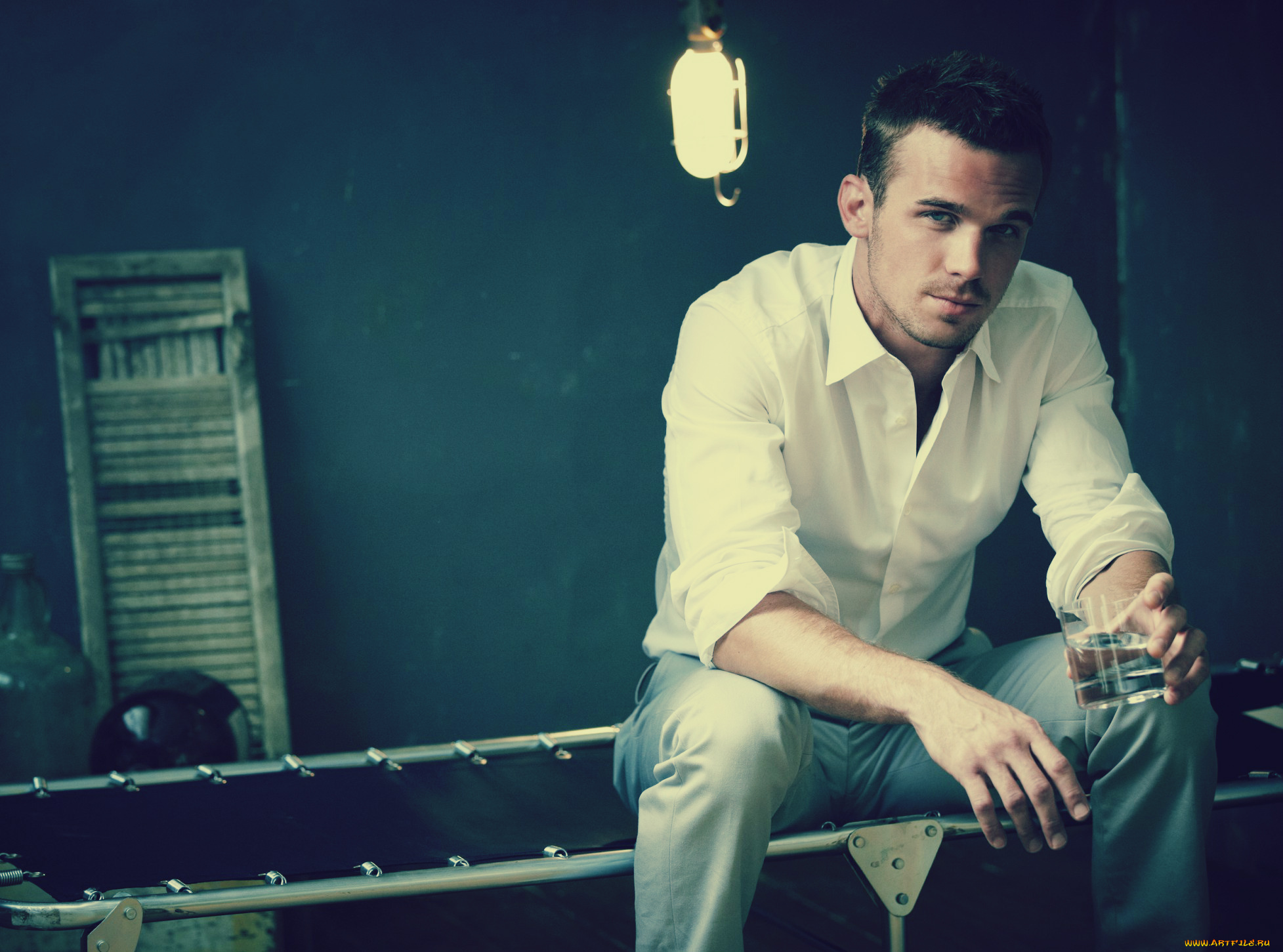 cam, gigandet, мужчины, стакан, раскалдушка