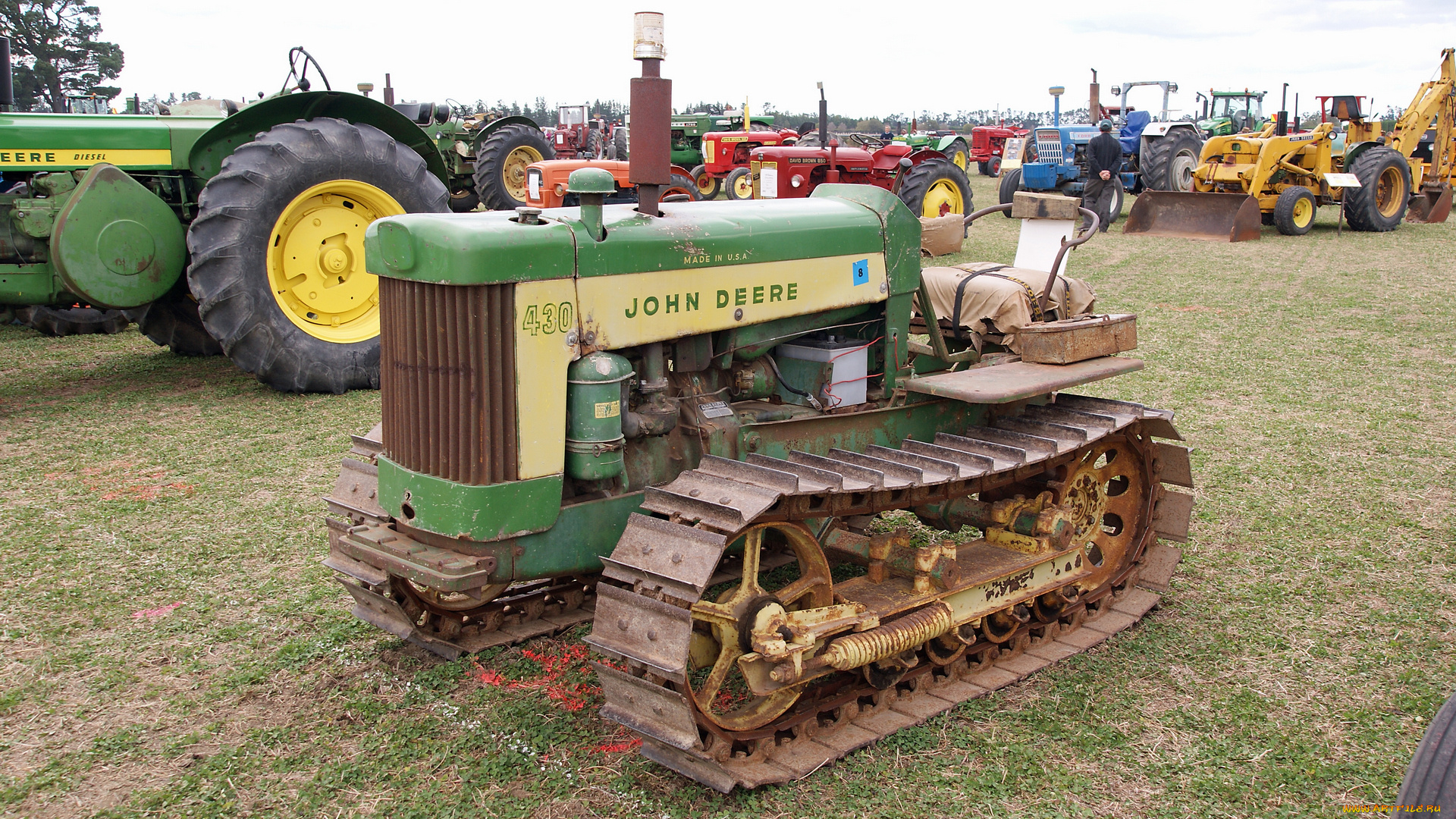 1959, john, deere, 430, crawler, техника, тракторы, на, гусенецах, шоу, выставка, трактор