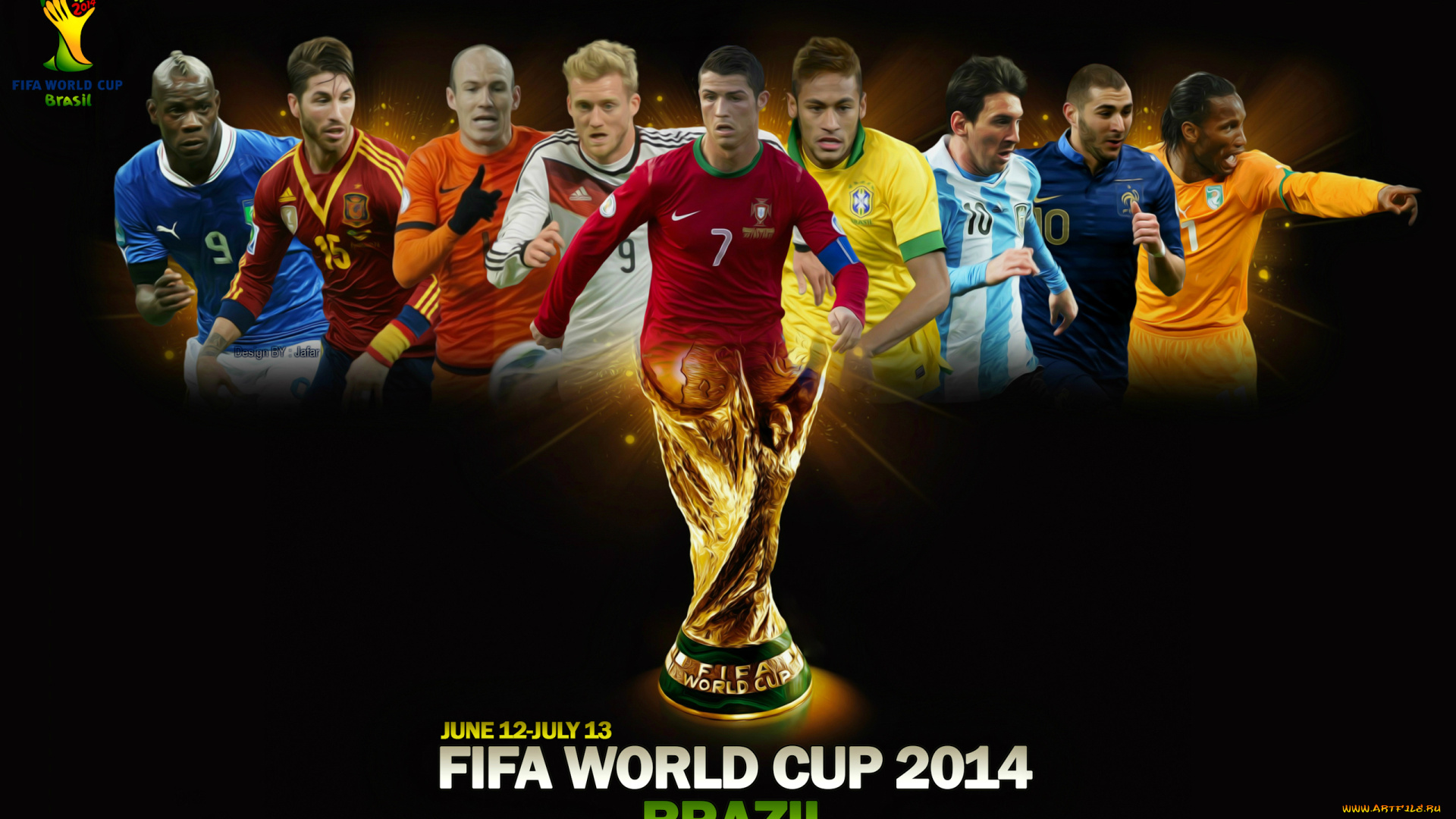 спорт, 3d, рисованные, постер, кубок, мира, футбол, 2014, fifa, world, cup, brazil