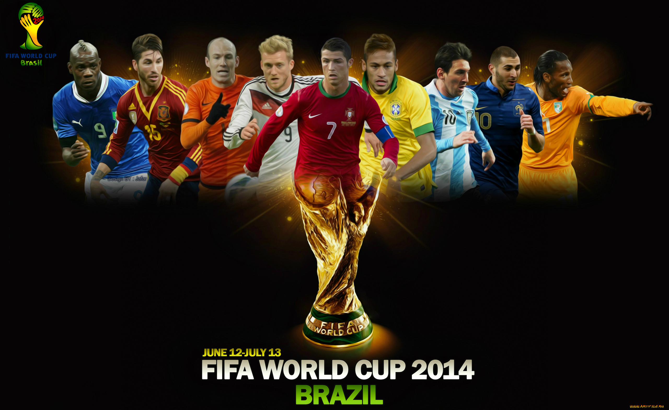 спорт, 3d, рисованные, постер, кубок, мира, футбол, 2014, fifa, world, cup, brazil