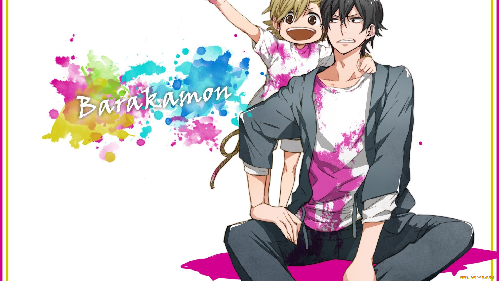 аниме, barakamon, парень, девочка