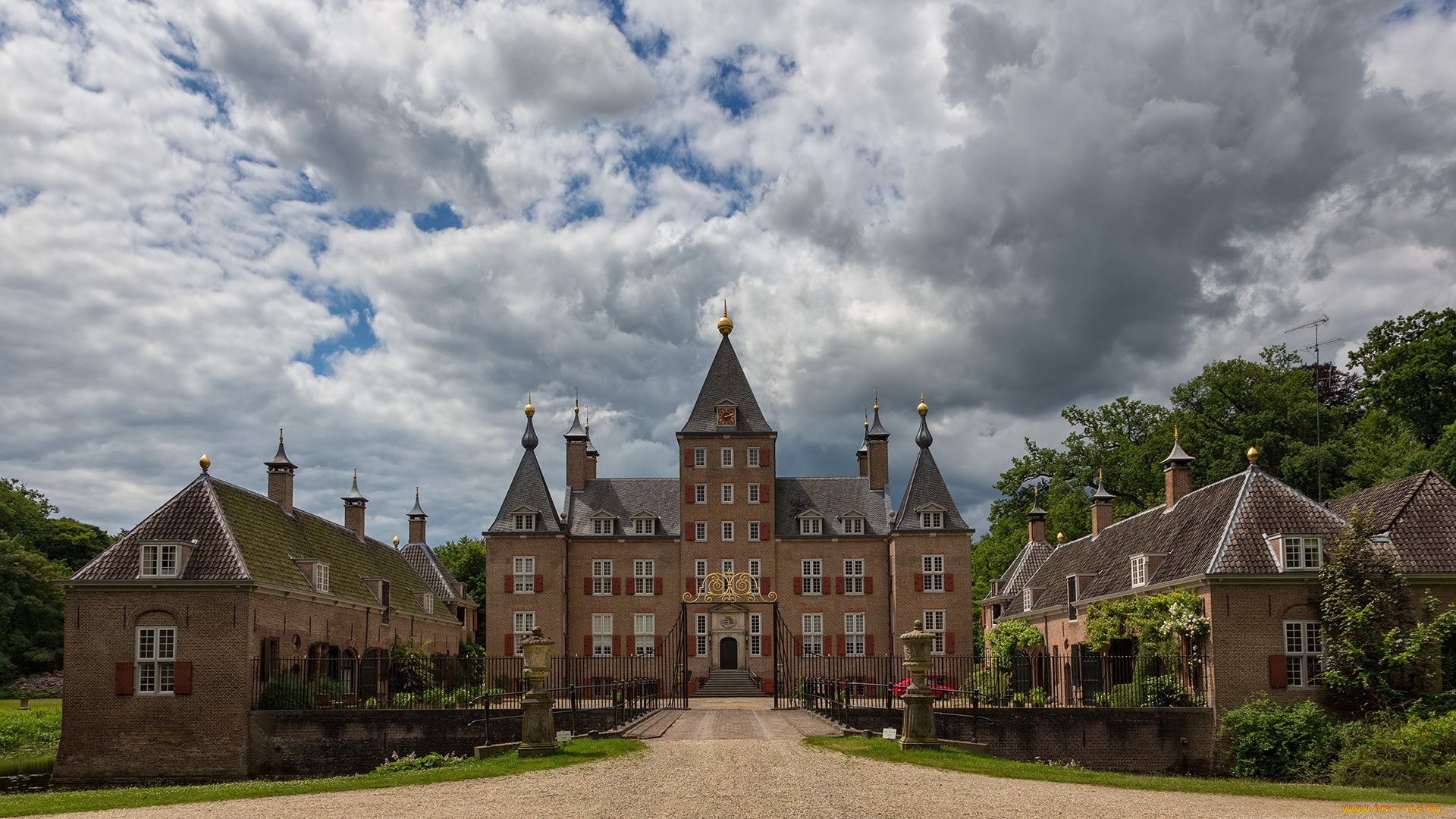 renswoude, castle, города, замки, нидерландов, renswoude, castle